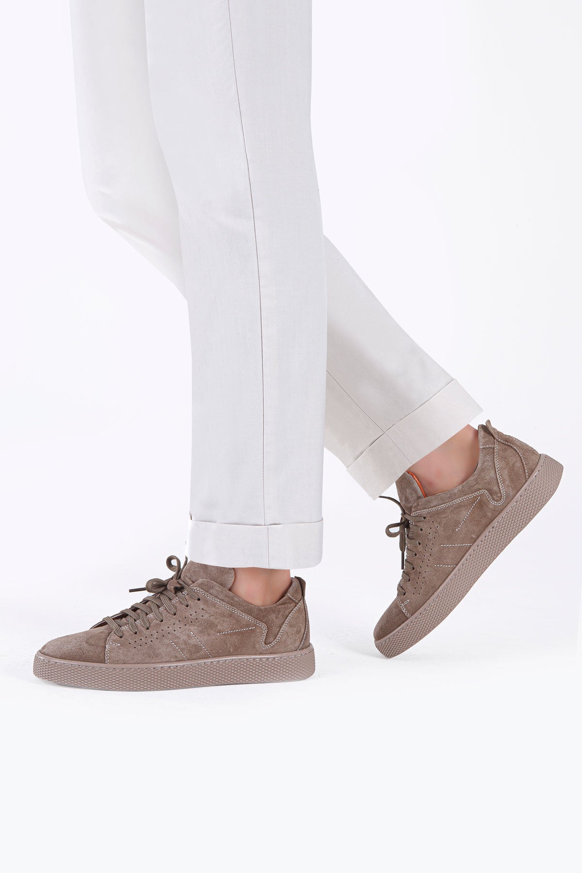 MAVERICK KUM BEJİ BAĞCIKLI SÜET ERKEK SNEAKER AYAKKABI