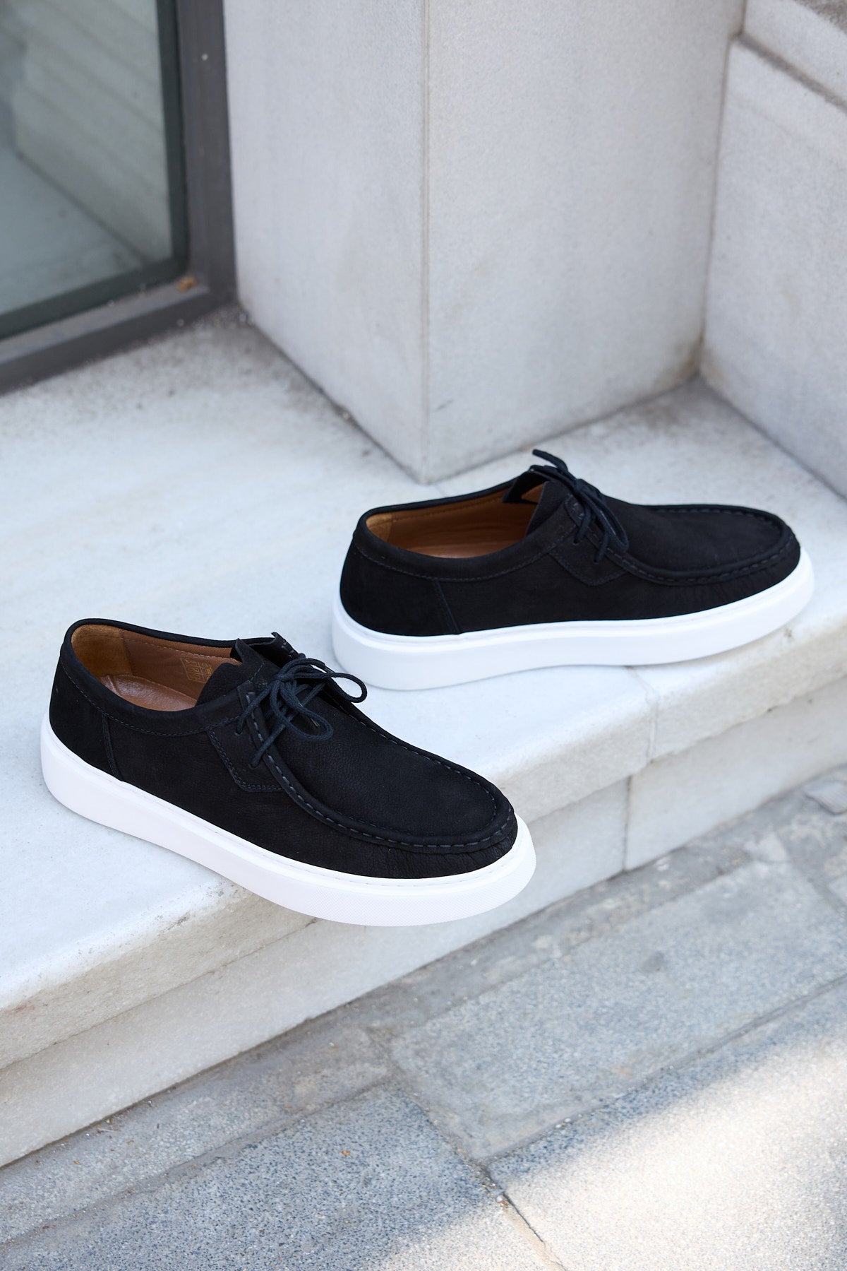 EAGLE SİYAH NUBUK %100 HAKİKİ DERİ ERKEK GÜNLÜK AYAKKABI