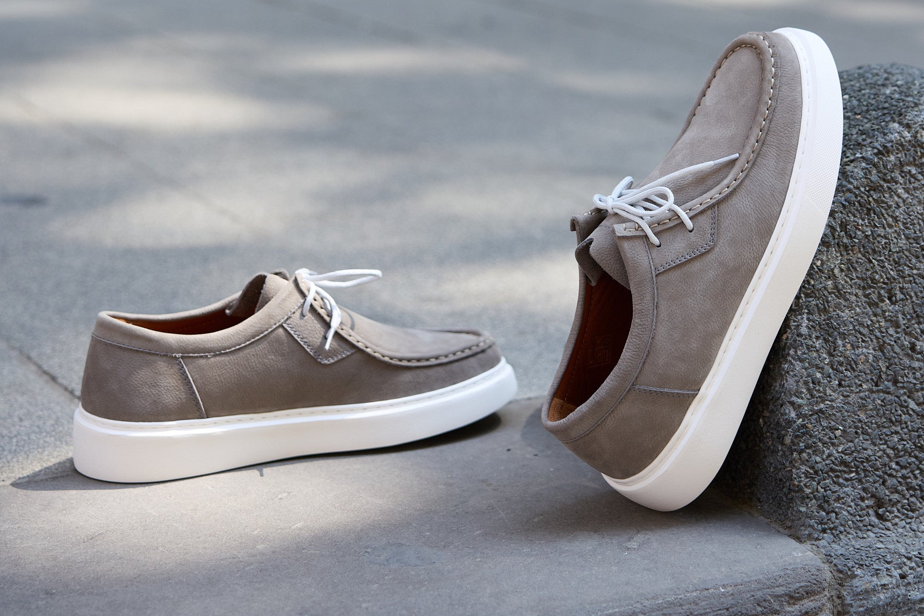 EAGLE GRİ NUBUK %100 HAKİKİ DERİ ERKEK GÜNLÜK AYAKKABI