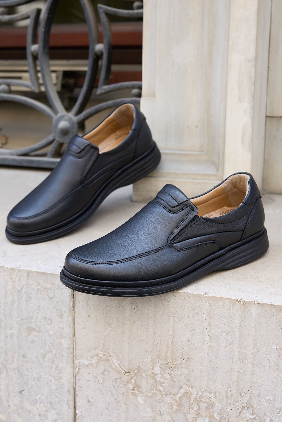 NOBLE SİYAH %100 HAKİKİ DERİ ERKEK COMFORT AYAKKABI