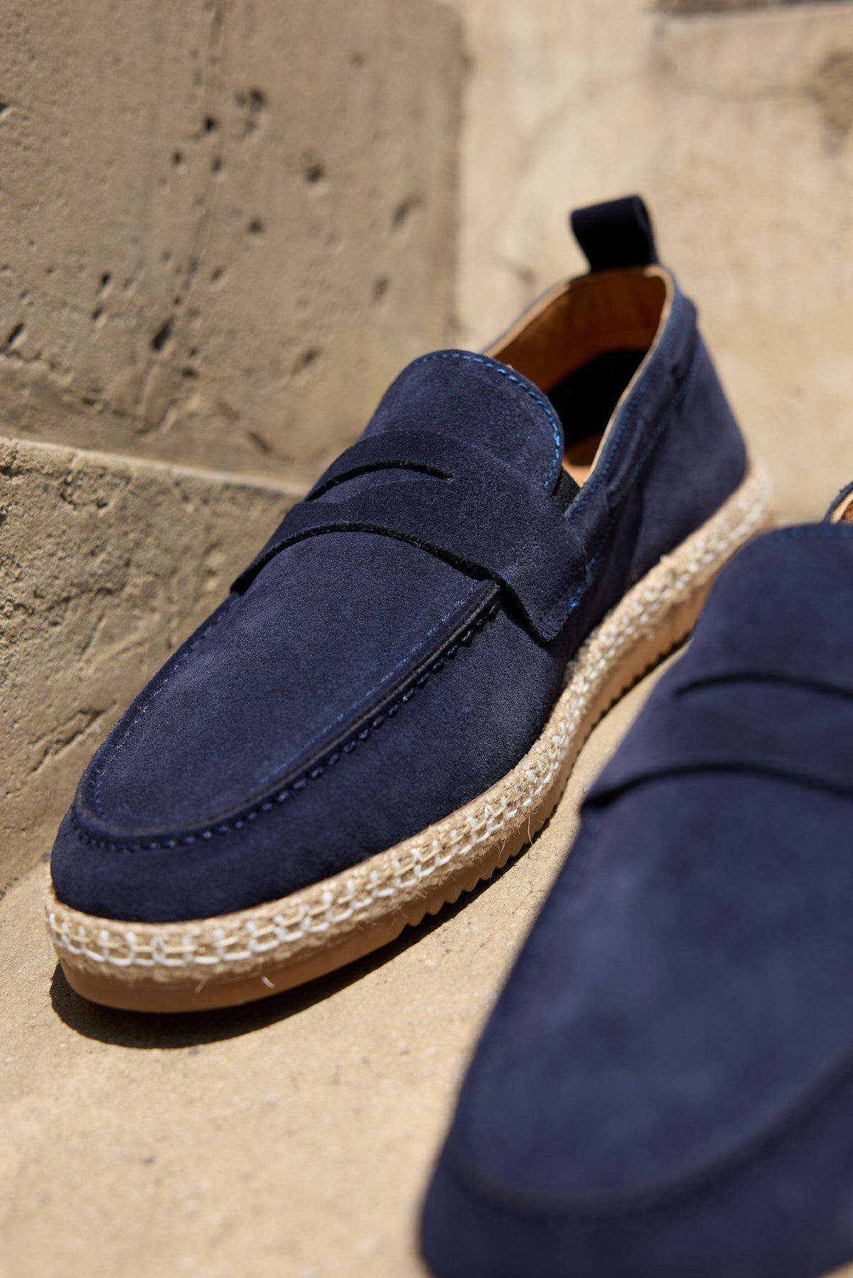 PHOENİX LACİVERT SÜET %100 HAKİKİ DERİ ERKEK LOAFER