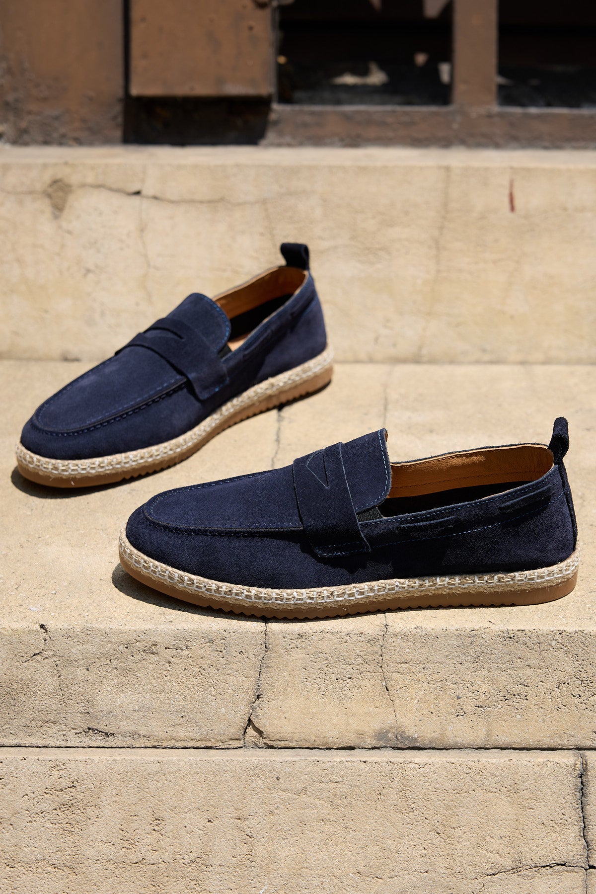 PHOENİX LACİVERT SÜET %100 HAKİKİ DERİ ERKEK LOAFER