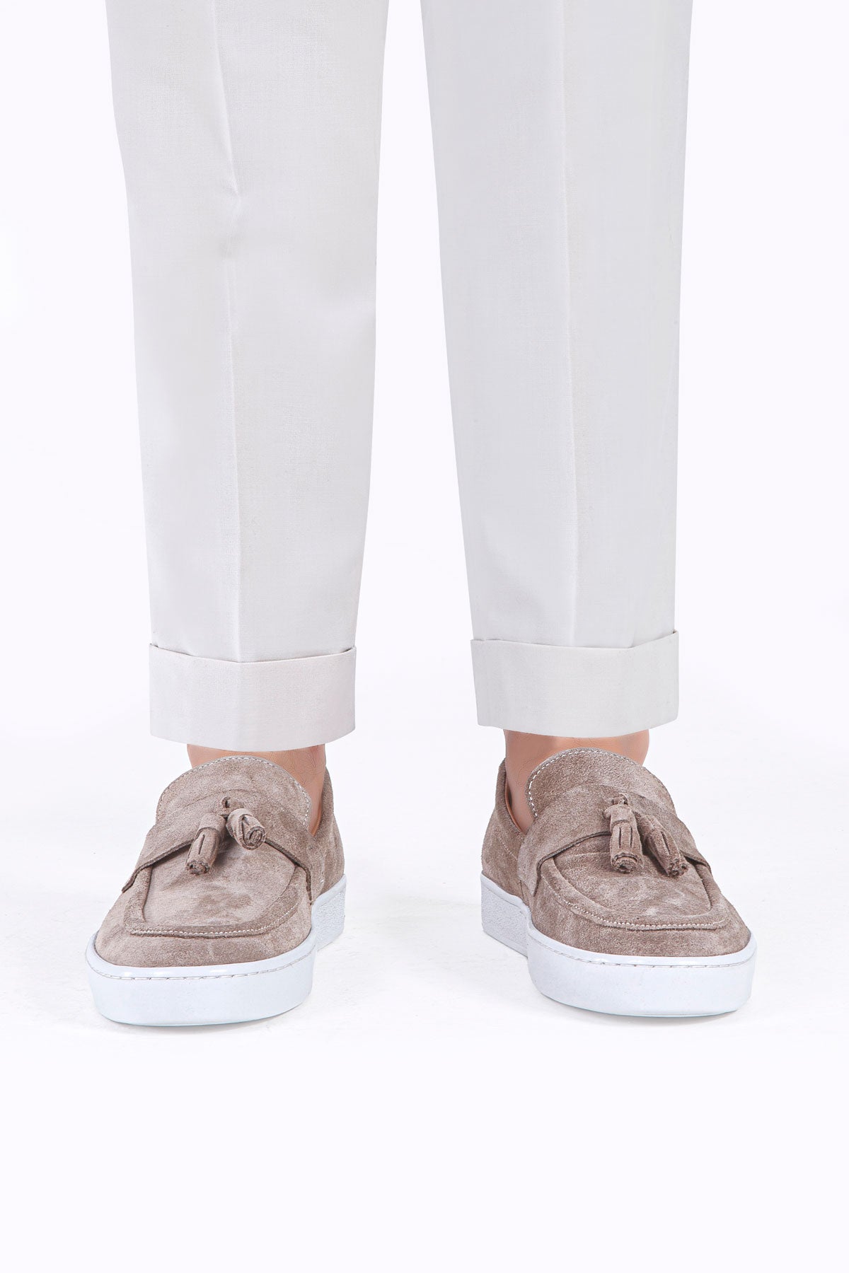 TASSEL KUM SÜET DERİ ERKEK LOAFER AYAKKABI