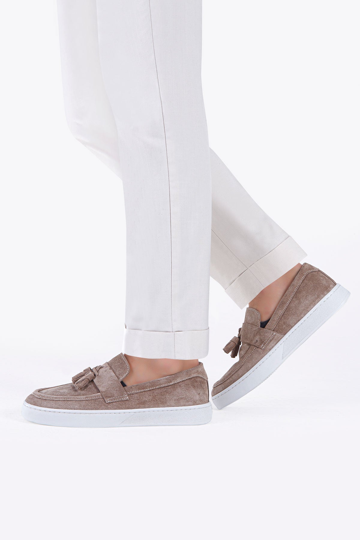 TASSEL KUM SÜET DERİ ERKEK LOAFER AYAKKABI