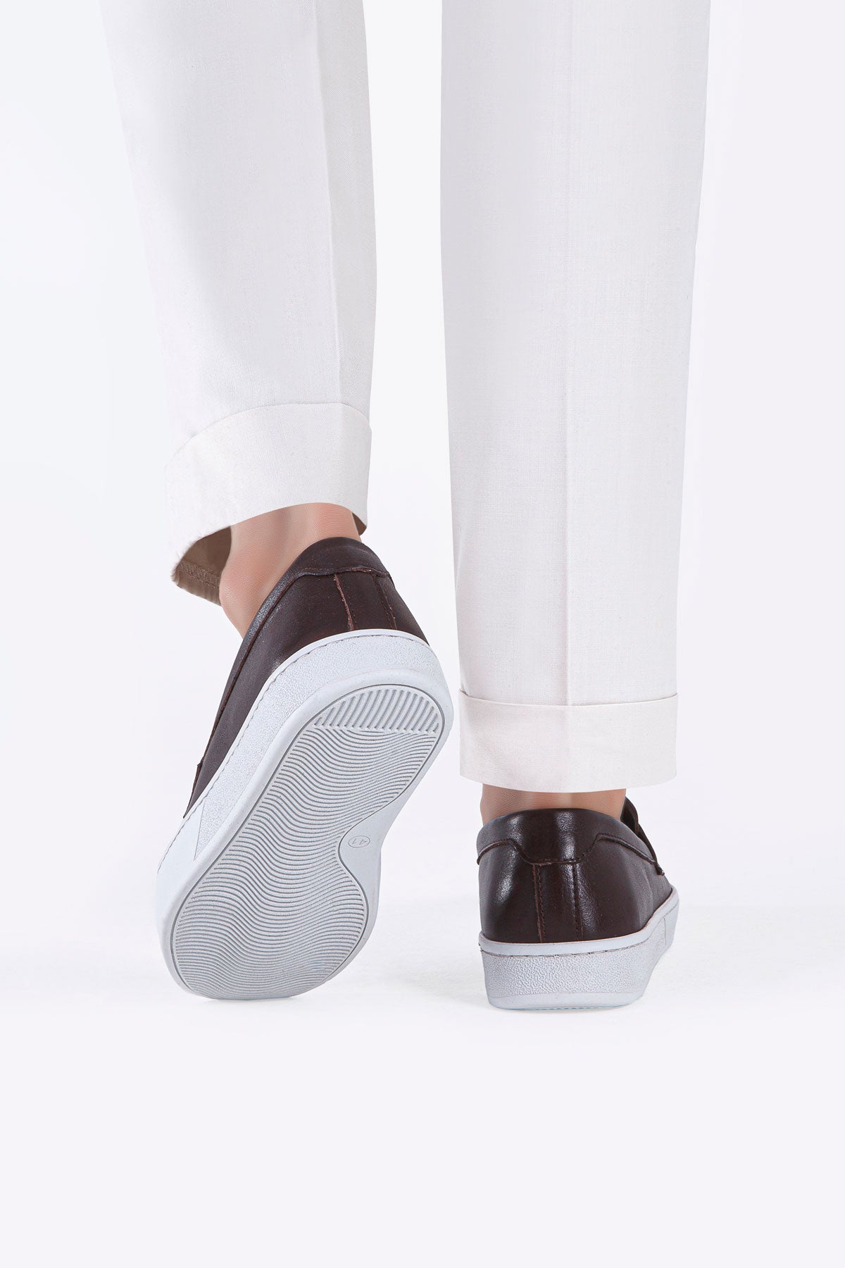 TASSEL KAHVE HAKİKİ DERİ ERKEK LOAFER AYAKKABI