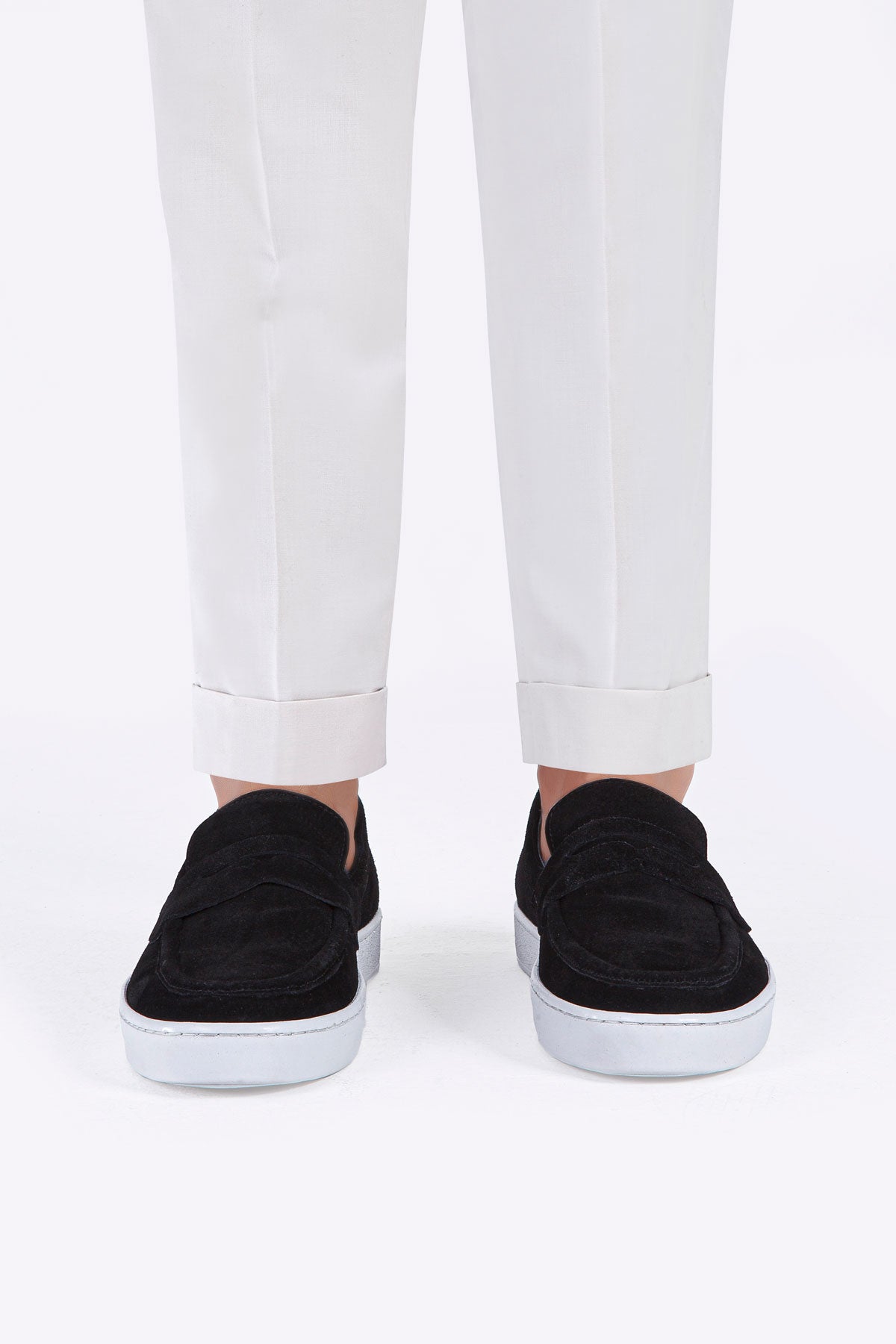 RAVENNA SİYAH SÜET DERİ ERKEK LOAFER AYAKKABI