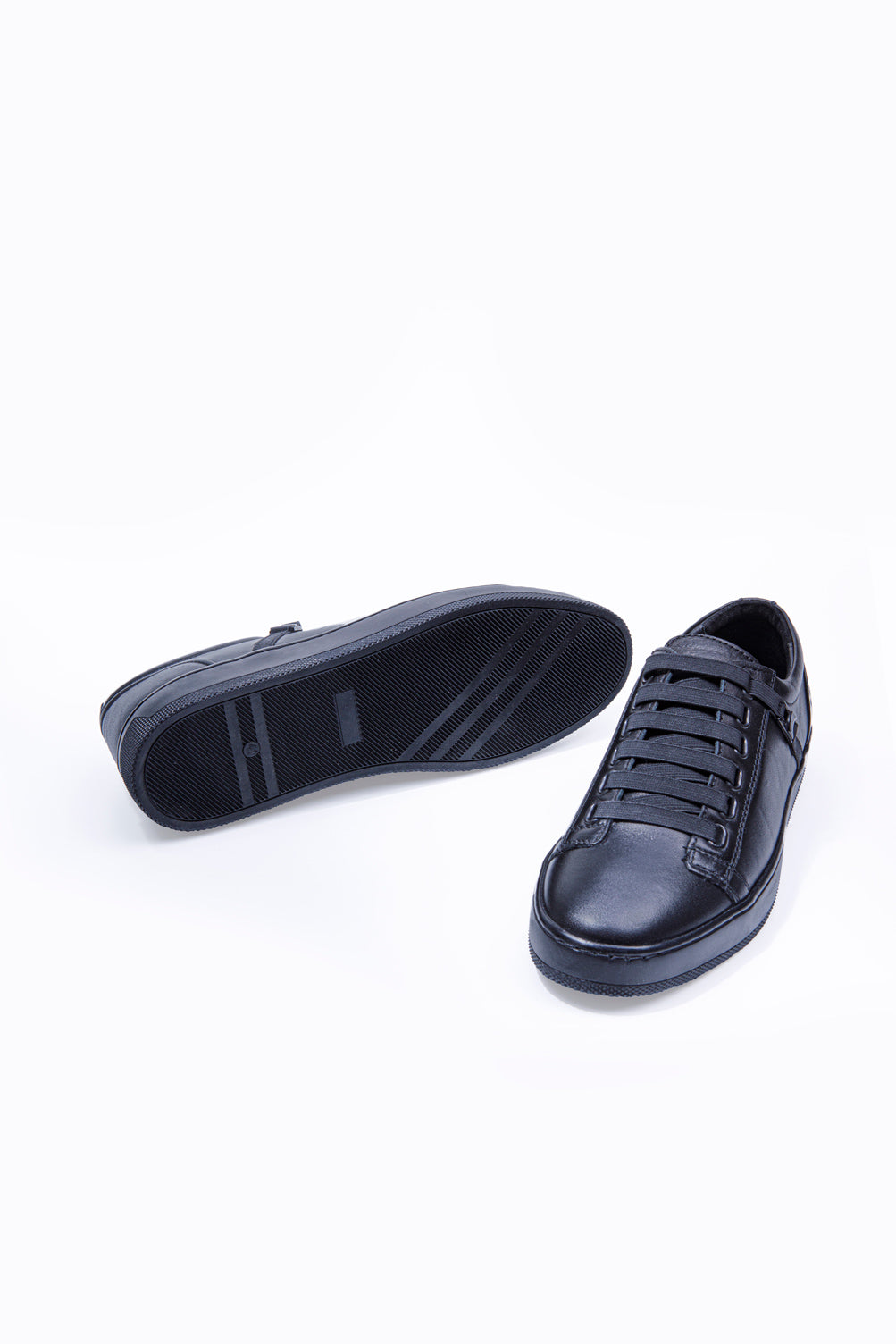 ARVE SİYAH HAKİKİ DERİ BÜYÜK BEDEN ERKEK SNEAKER AYAKKABI