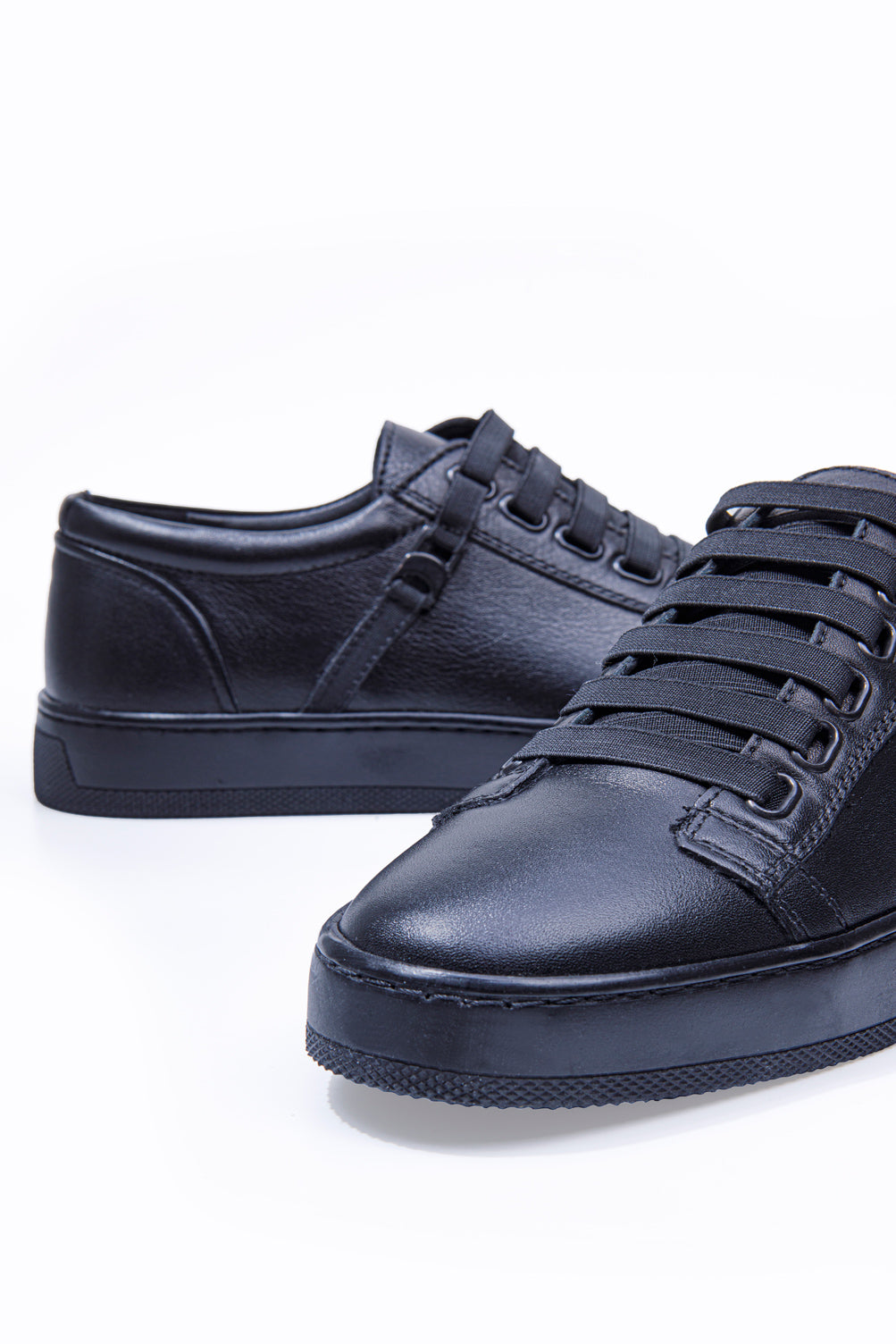 ARVE SİYAH HAKİKİ DERİ BÜYÜK BEDEN ERKEK SNEAKER AYAKKABI