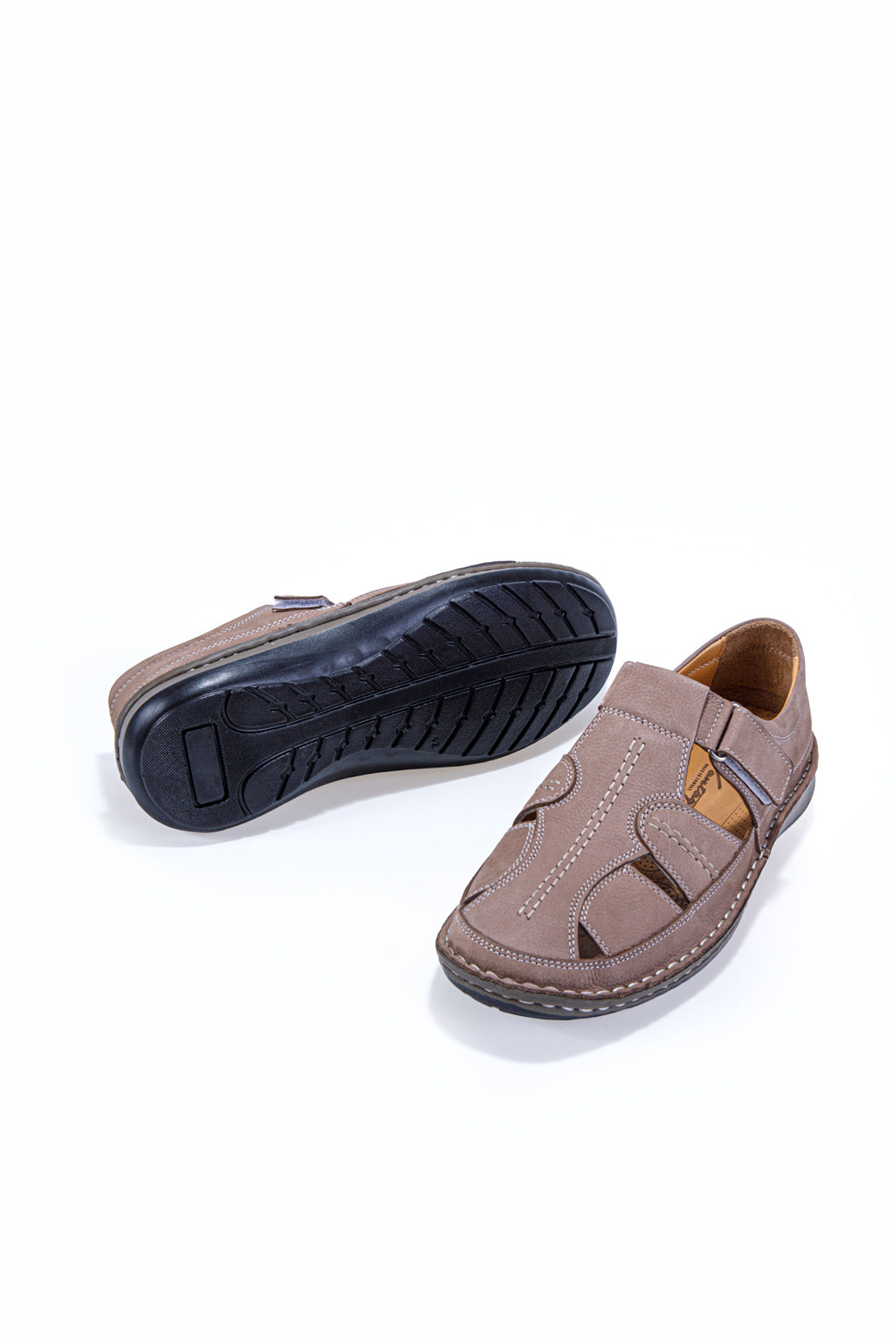 ALFİO KUM ORTOPEDİK % 100 HAKİKİ DERİ ERKEK SANDALET