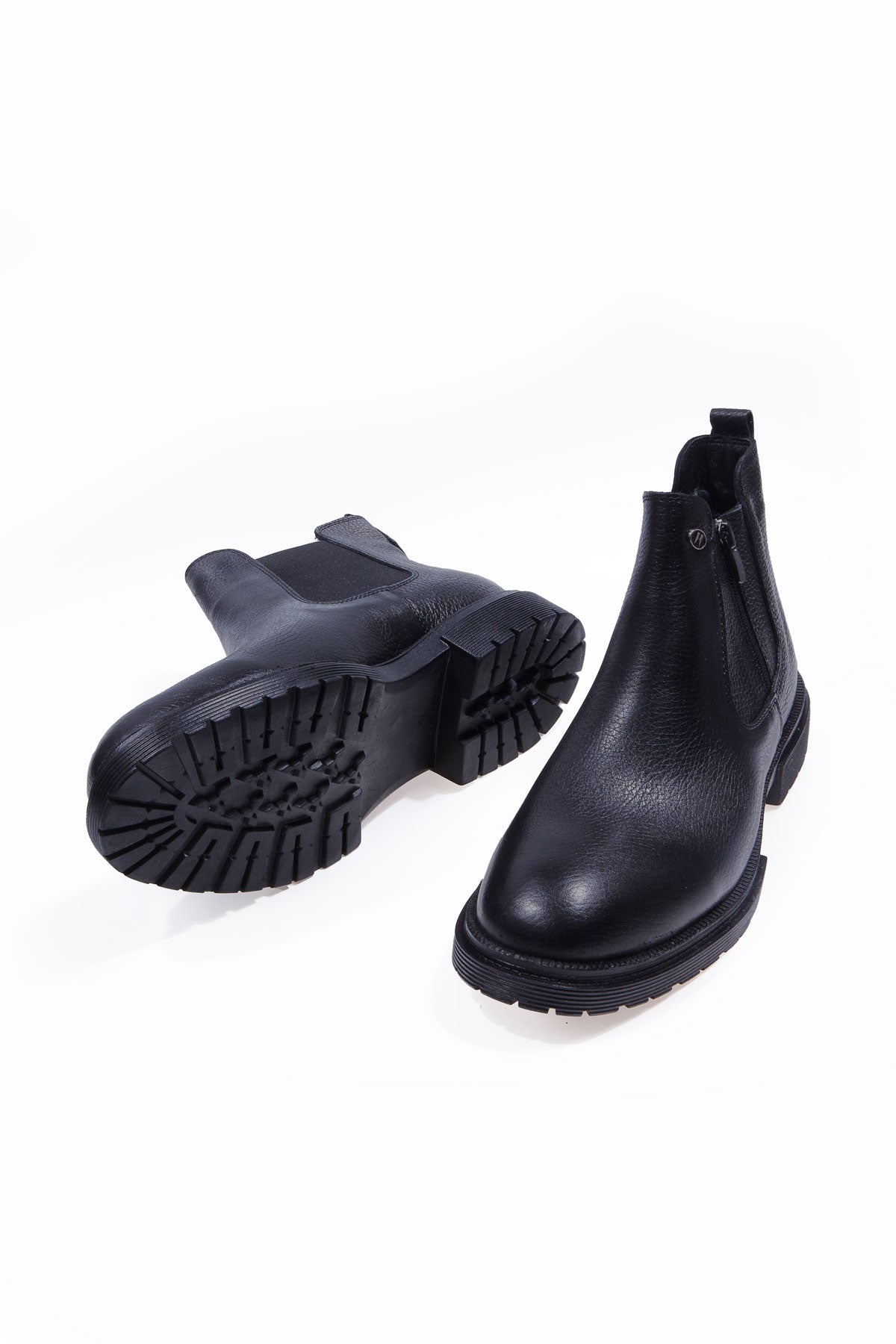 TROY SİYAH %100 HAKİKİ DERİ ERKEK BOT