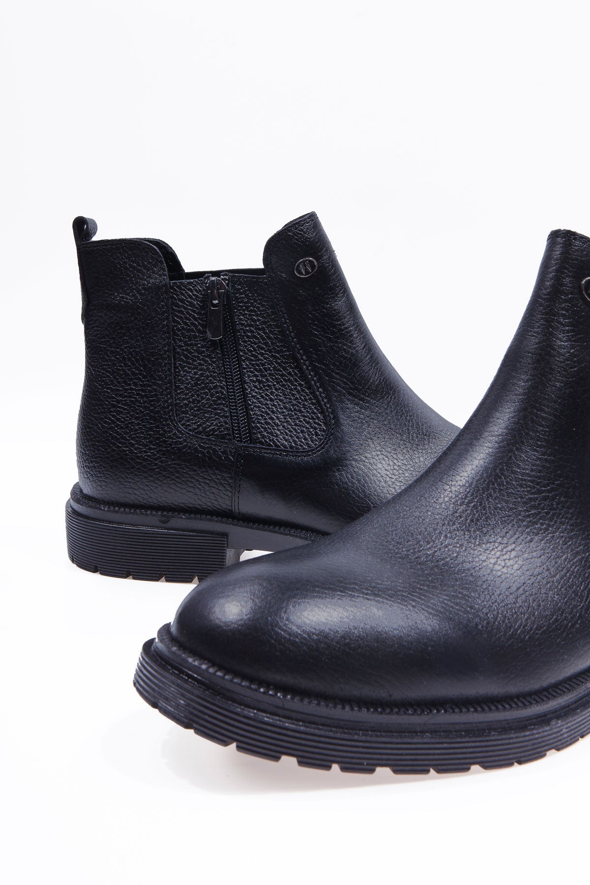 TROY SİYAH %100 HAKİKİ DERİ ERKEK BOT