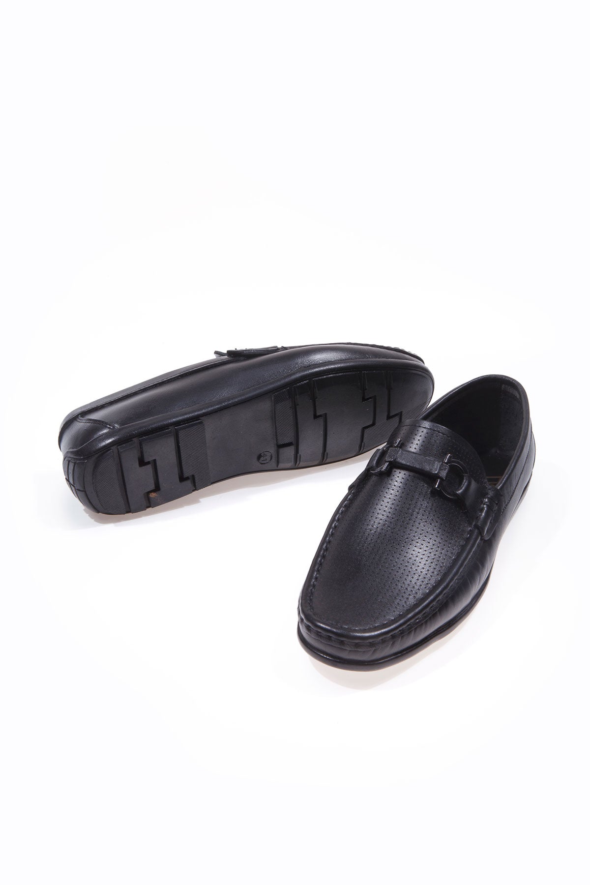 ZENITH SİYAH TOKALI %100 HAKİKİ DERİ ERKEK LOAFER AYAKKABI