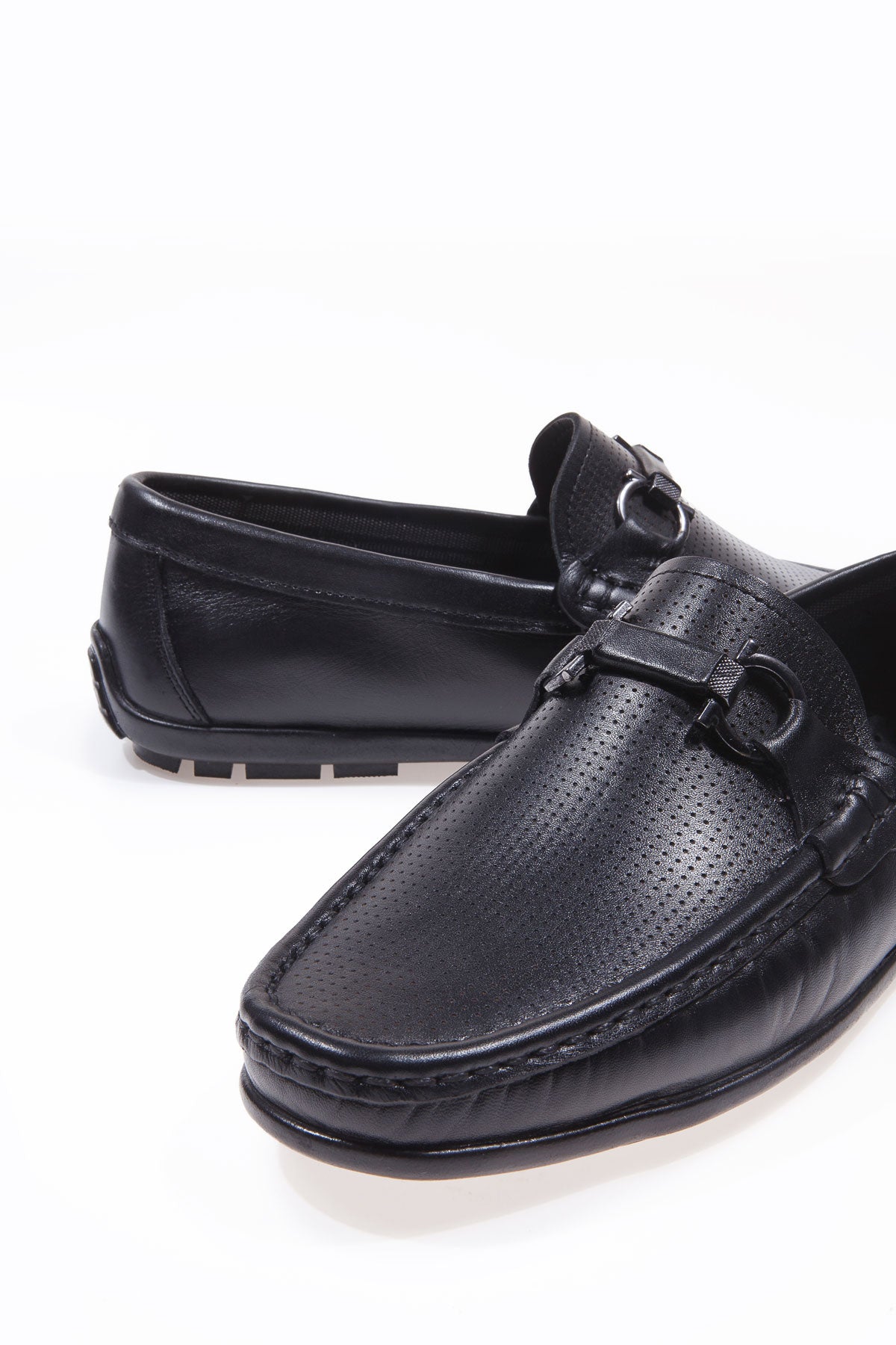 ZENITH SİYAH TOKALI %100 HAKİKİ DERİ ERKEK LOAFER AYAKKABI
