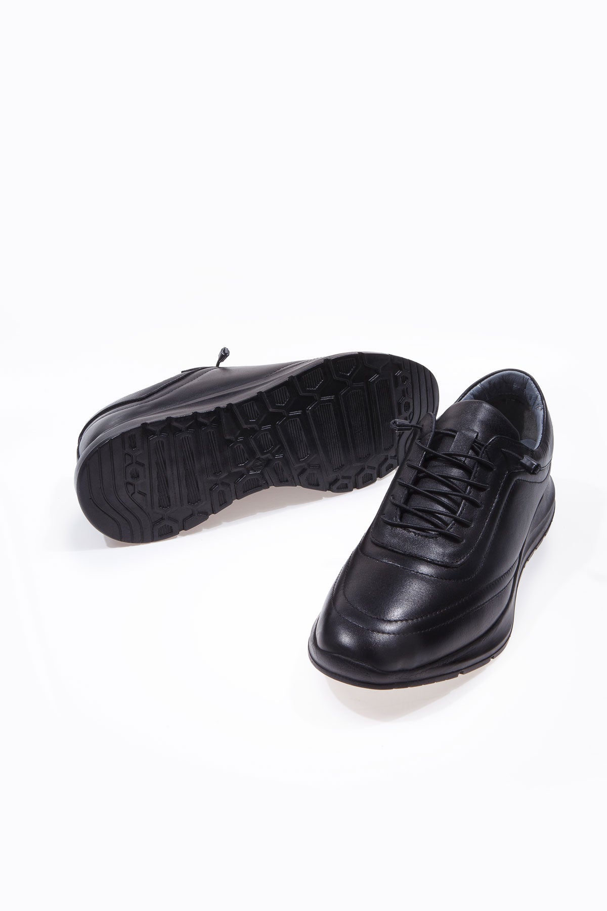 COMO SİYAH % 100 HAKİKİ DERİ ERKEK SPOR GÜNLÜK AYAKKABI