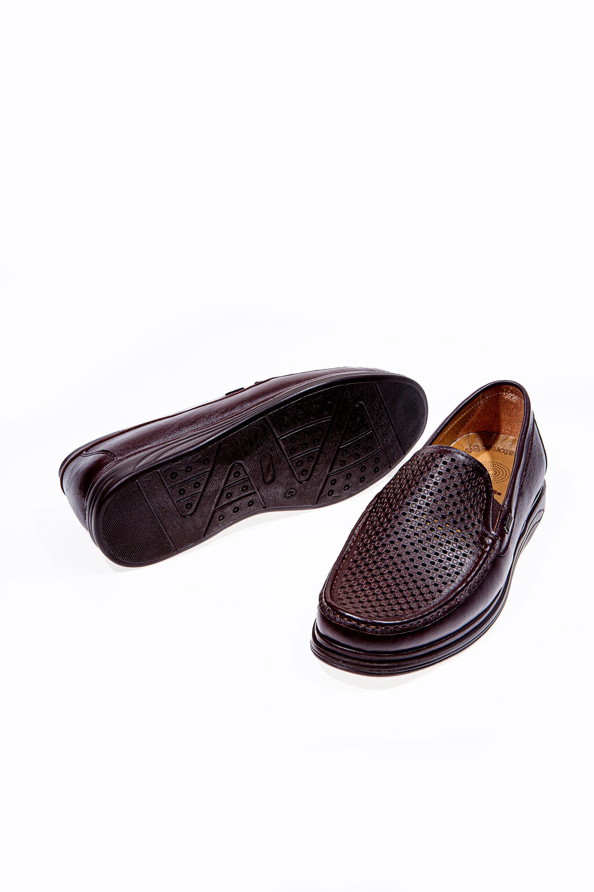 FUSION KAHVERENGİ HAKİKİ DERİ DELİKLİ COMFORT ERKEK AYAKKABI