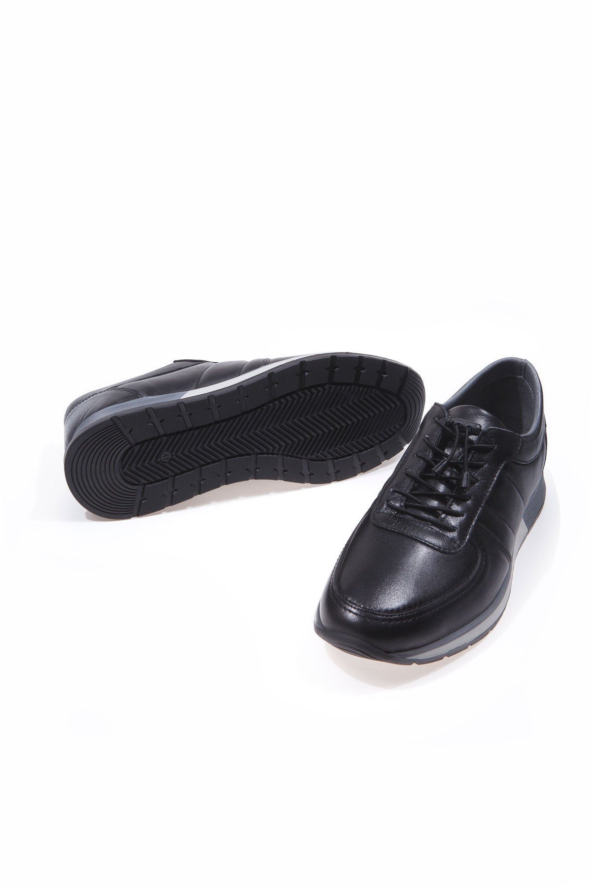 SIENA SİYAH % 100 HAKİKİ DERİ ERKEK SPOR GÜNLÜK AYAKKABI