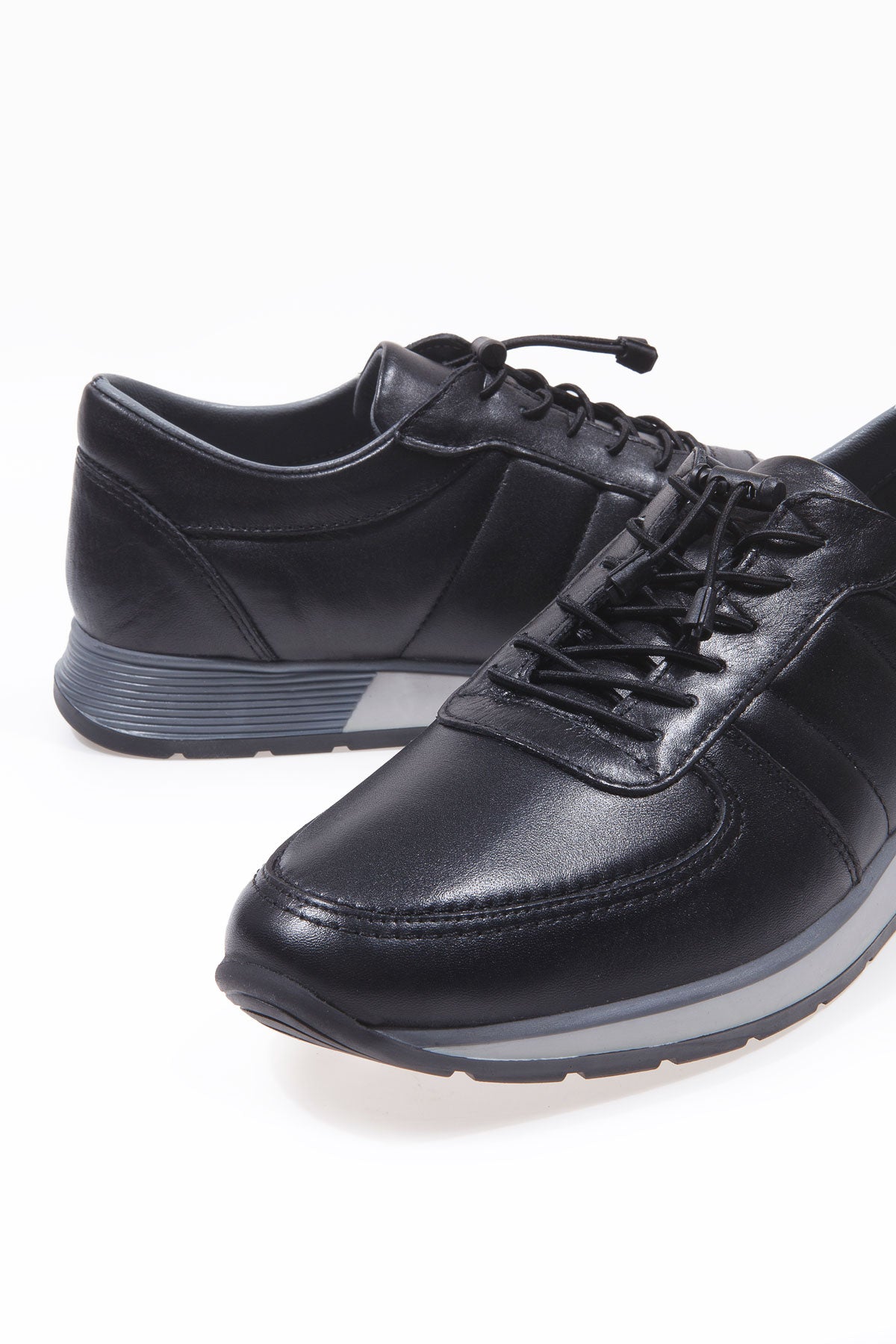 SIENA SİYAH % 100 HAKİKİ DERİ ERKEK SPOR GÜNLÜK AYAKKABI