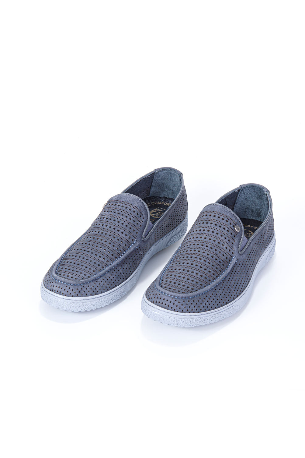 FUZE GRİ NUBUK %100 HAKİKİ DERİ ERKEK LOAFER AYAKKABI