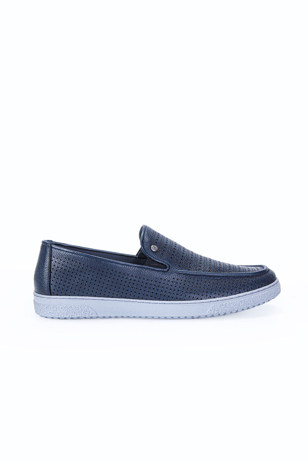 FUZE LACİVERT %100 HAKİKİ DERİ ERKEK LOAFER AYAKKABI