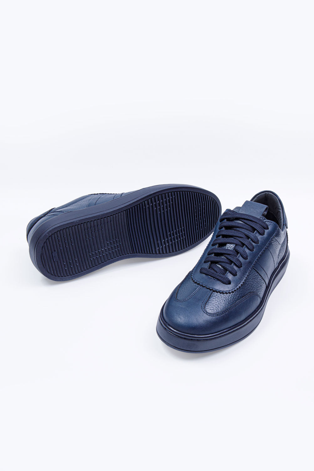 VELOCE LACİVERT İÇ VE DIŞ %100 HAKİKİ DERİ ERKEK SNEAKER AYAKKABI