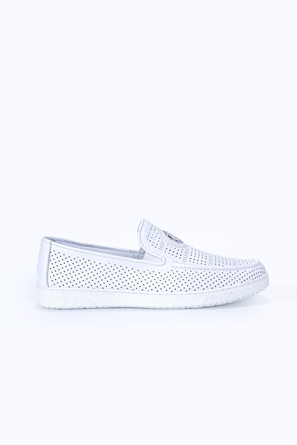 AXİS BEYAZ %100 HAKİKİ DERİ ERKEK LOAFER AYAKKABI