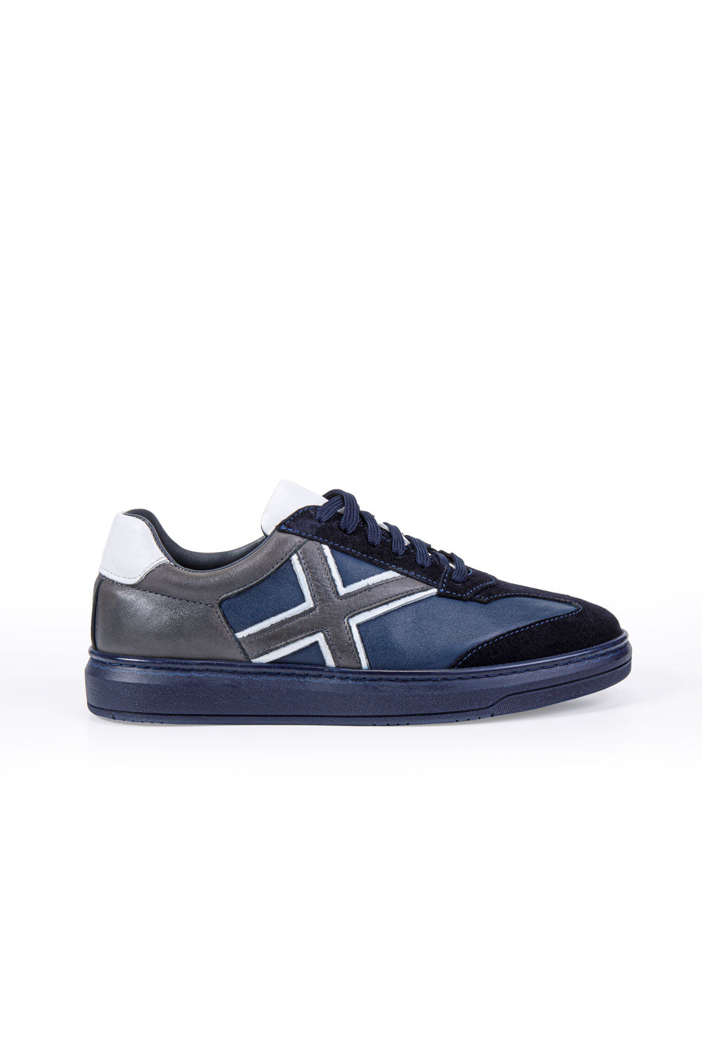 XEON LACİVERT %100 HAKİKİ DERİ ERKEK SNEAKER AYAKKABI