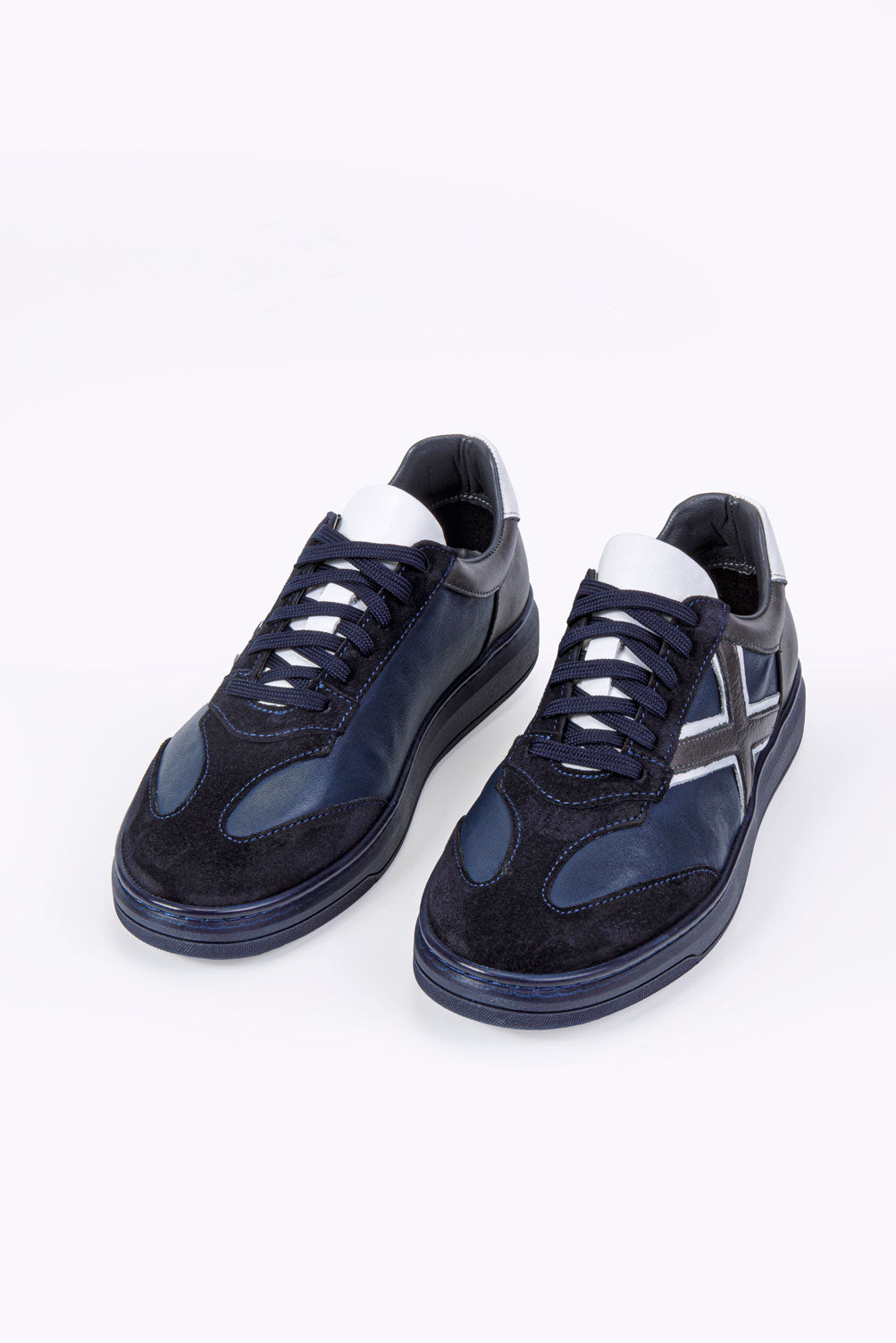 XEON LACİVERT %100 HAKİKİ DERİ ERKEK SNEAKER AYAKKABI