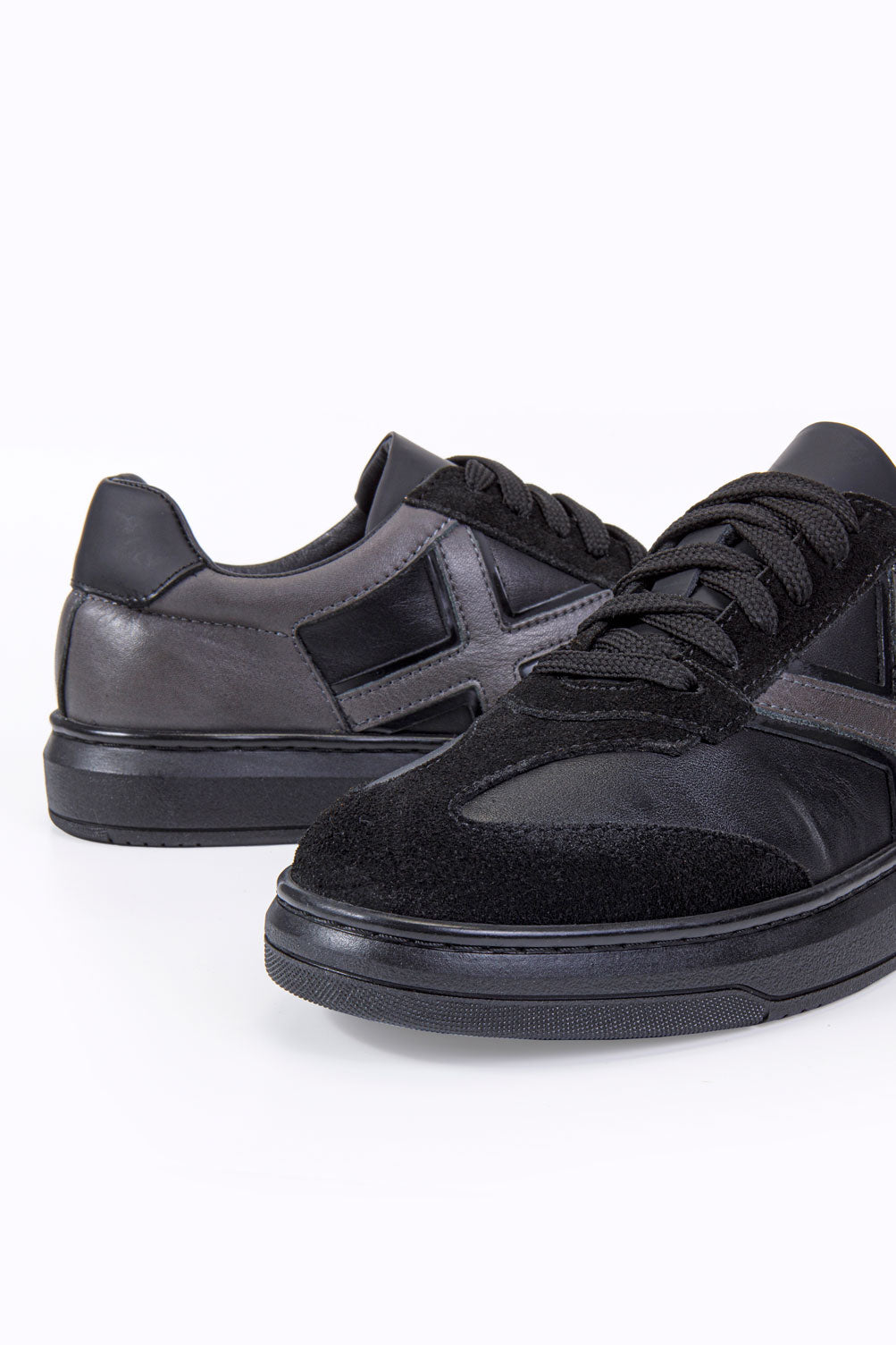 XEON SİYAH %100 HAKİKİ DERİ ERKEK SNEAKER AYAKKABI