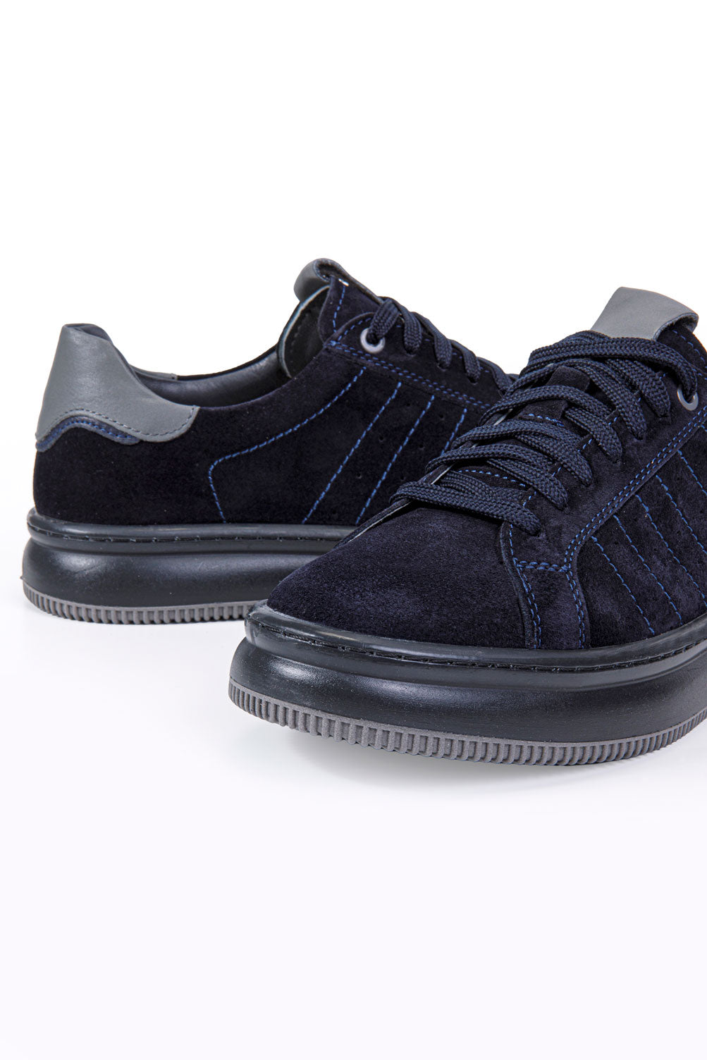 STORM LACİVERT SÜET %100 HAKİKİ DERİ ERKEK SNEAKER AYAKKABI