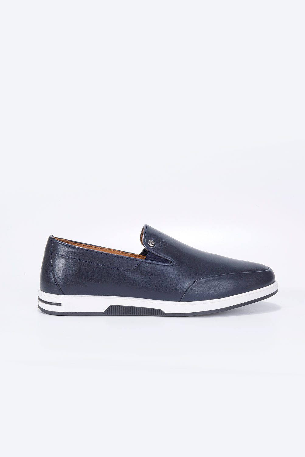 NEON LACİVERT %100 HAKİKİ DERİ LOAFER ERKEK AYAKKABI