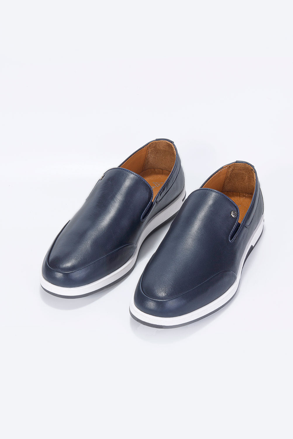 NEON LACİVERT %100 HAKİKİ DERİ LOAFER ERKEK AYAKKABI