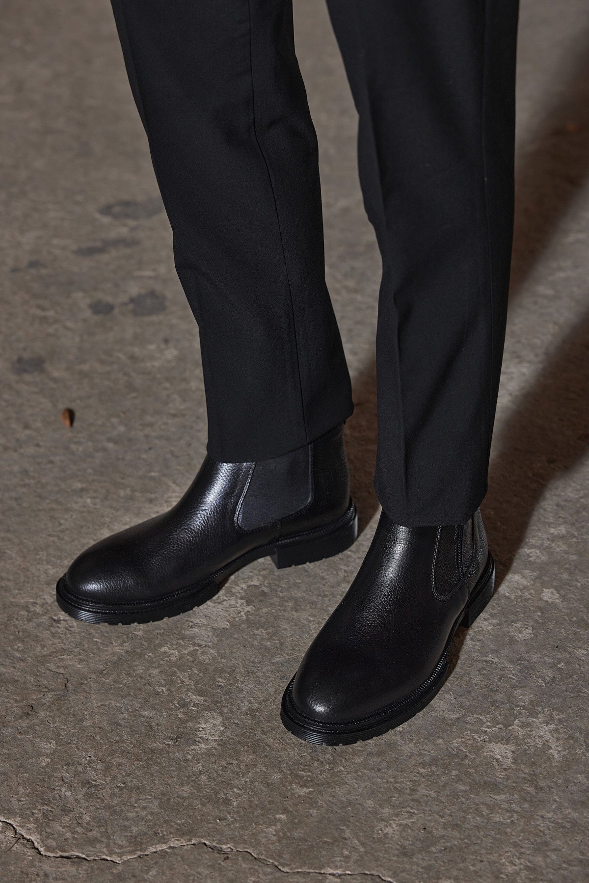 TROY SİYAH %100 HAKİKİ DERİ ERKEK BOT