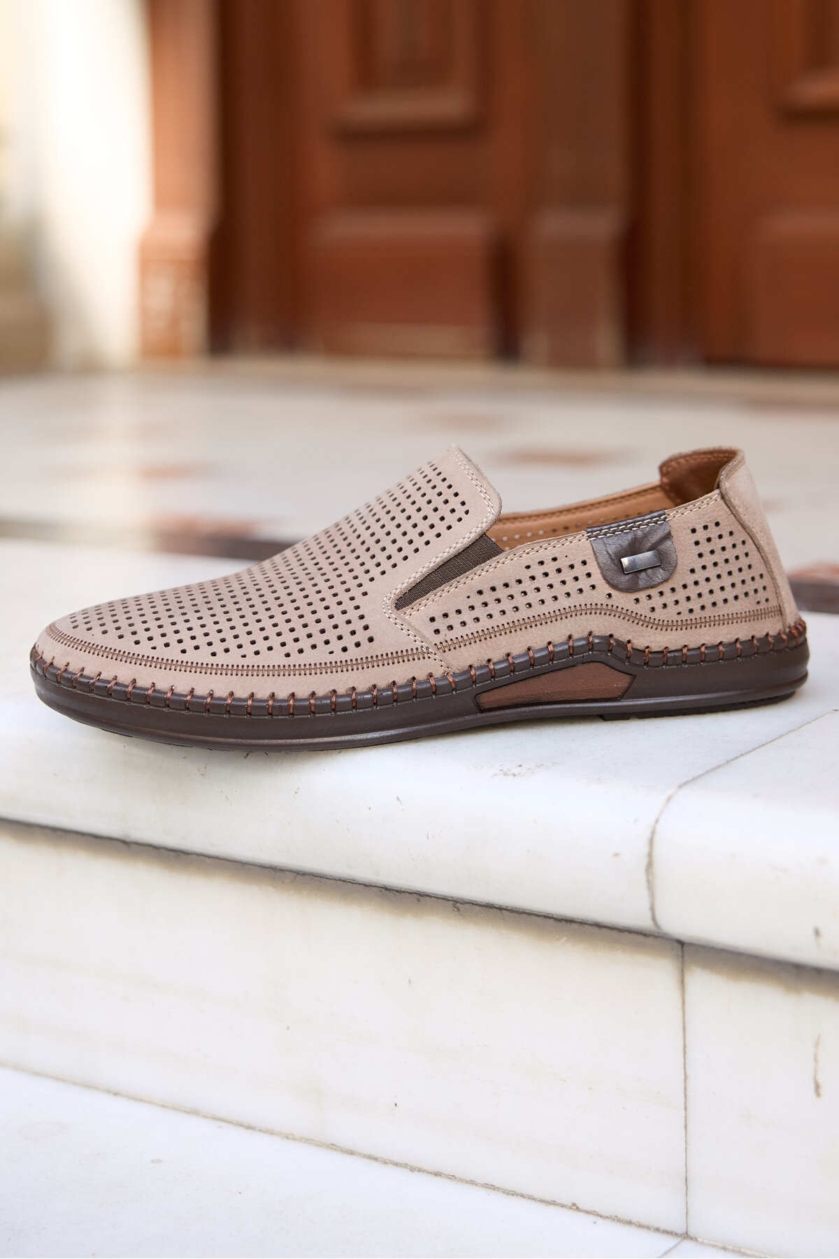 Apex Siyah Deri Delikli Comfort Erkek Ayakkabı