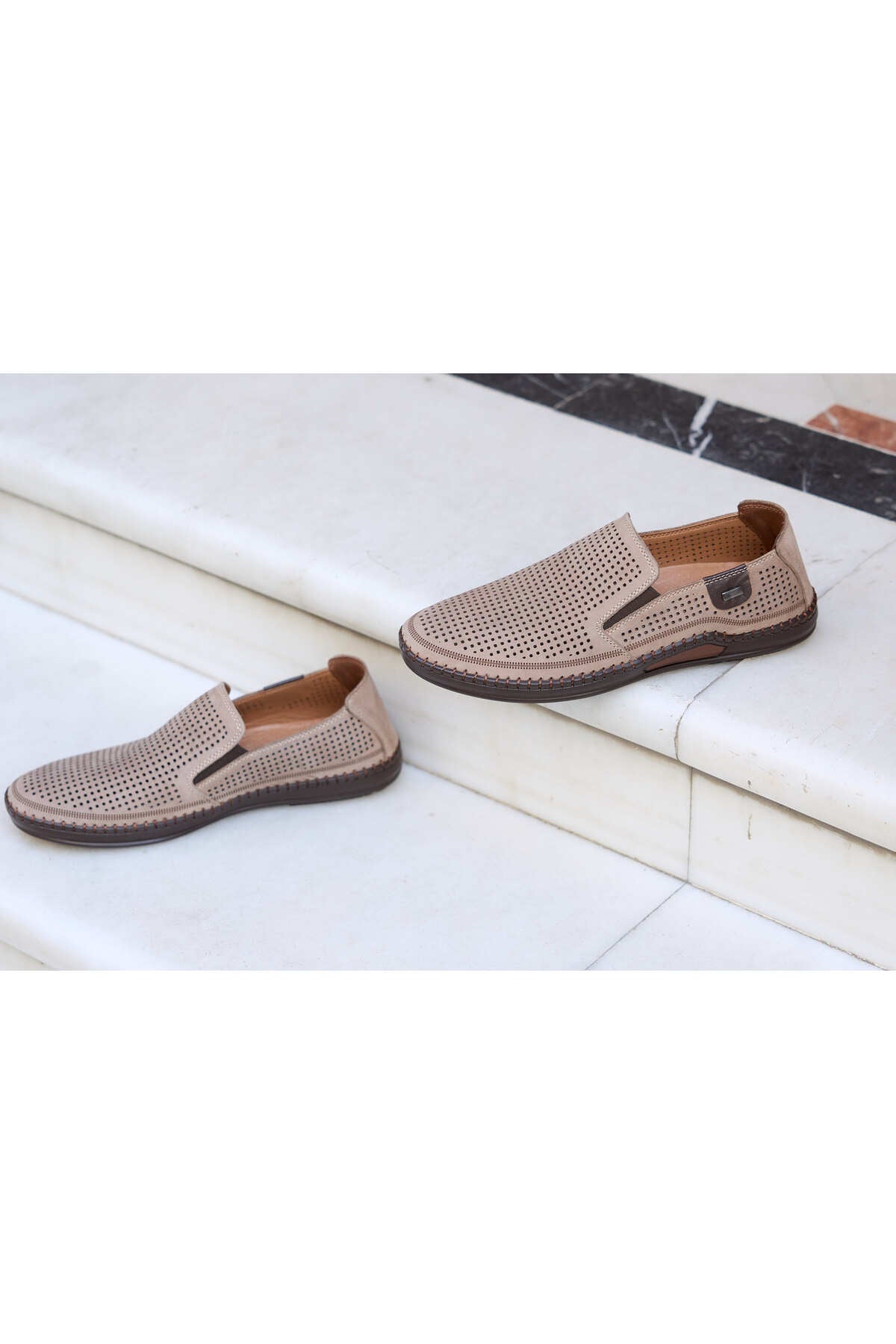 Apex Siyah Deri Delikli Comfort Erkek Ayakkabı