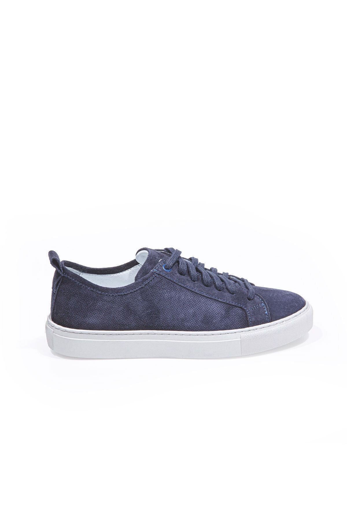 Valon Bağcıklı Delikli Süet Erkek Sneaker Ayakkabı