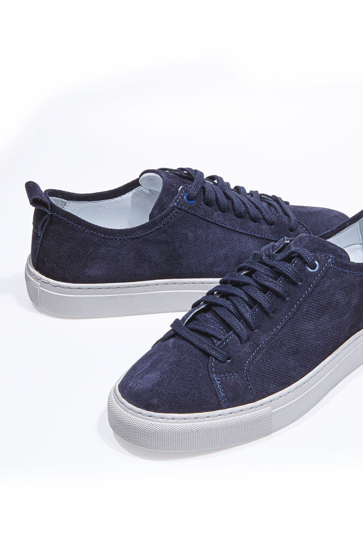 Valon Bağcıklı Delikli Süet Erkek Sneaker Ayakkabı