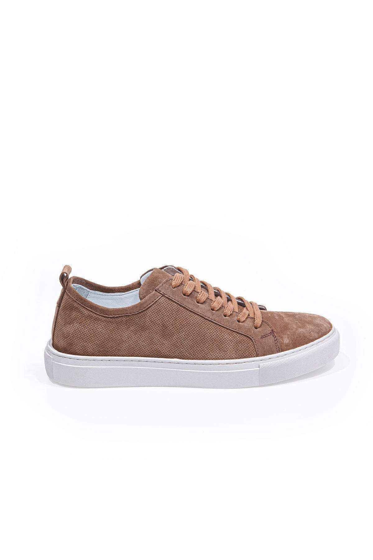 Valon Bağcıklı Delikli Süet Erkek Sneaker Ayakkabı