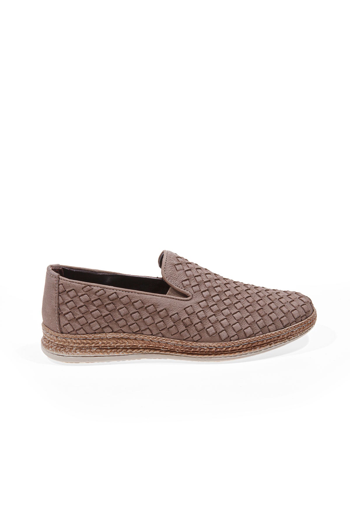 KNITTED KUM NUBUK DERİ ERKEK LOAFER AYAKKABI