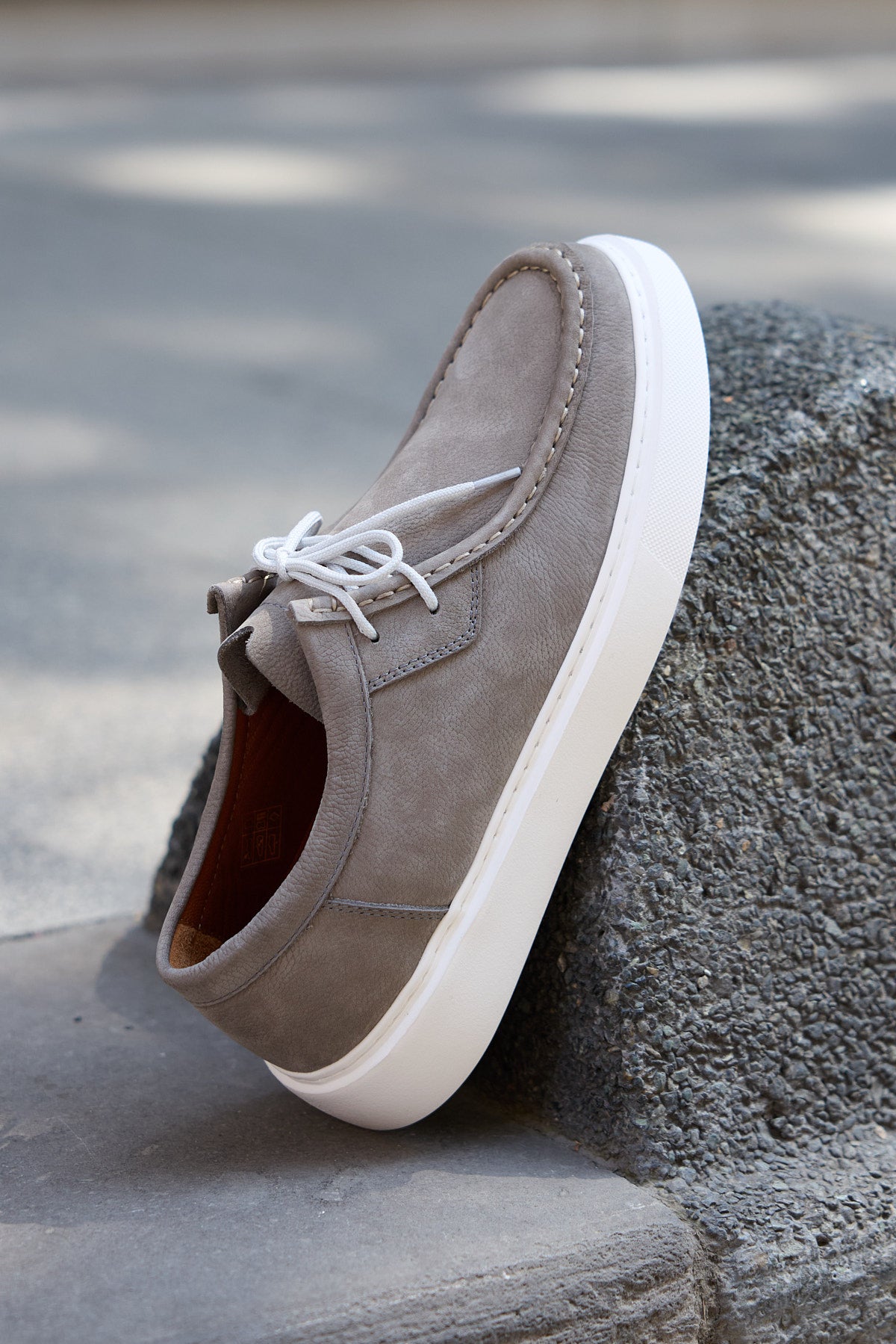 EAGLE GRİ NUBUK %100 HAKİKİ DERİ ERKEK GÜNLÜK AYAKKABI