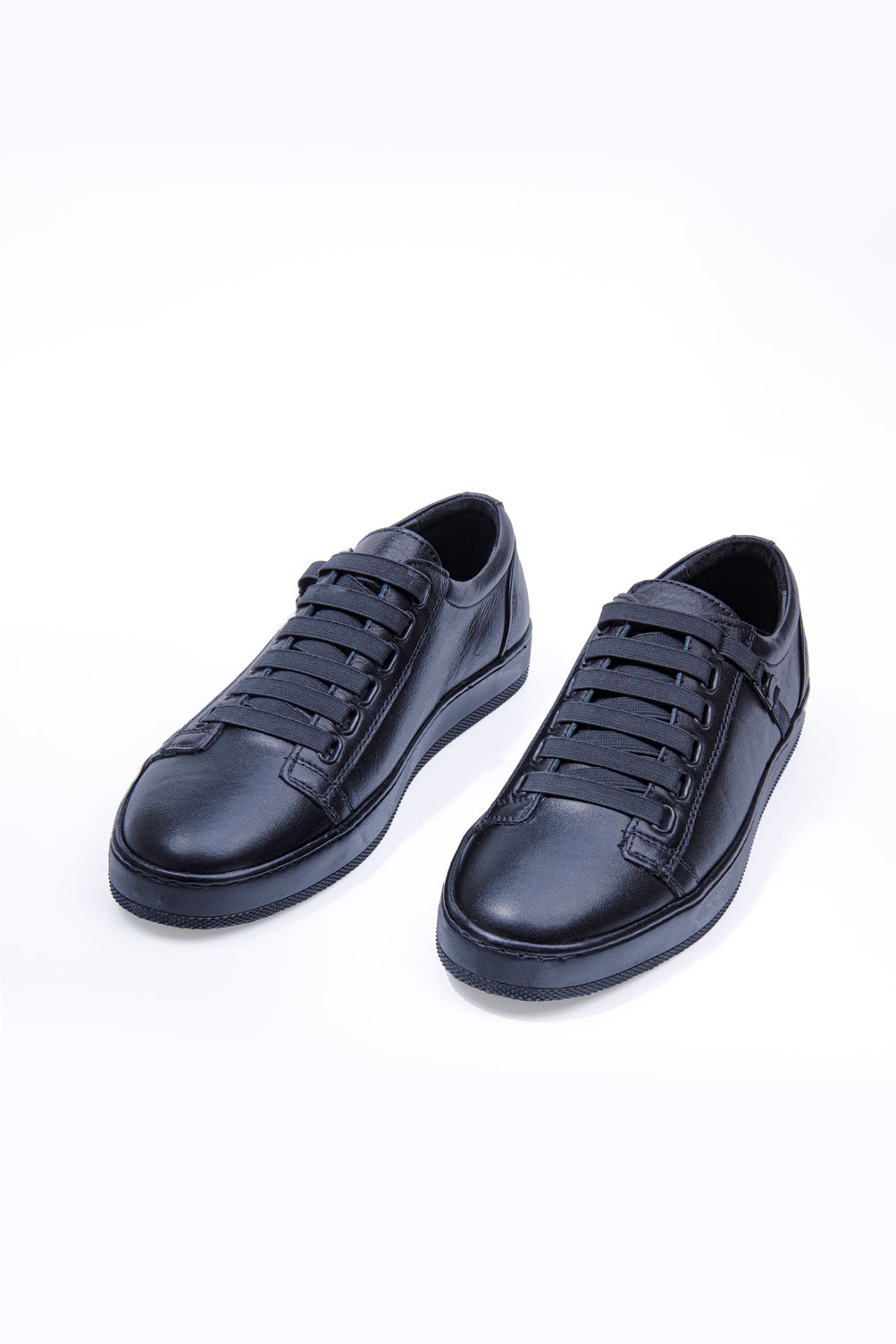 ARVE SİYAH HAKİKİ DERİ BÜYÜK BEDEN ERKEK SNEAKER AYAKKABI