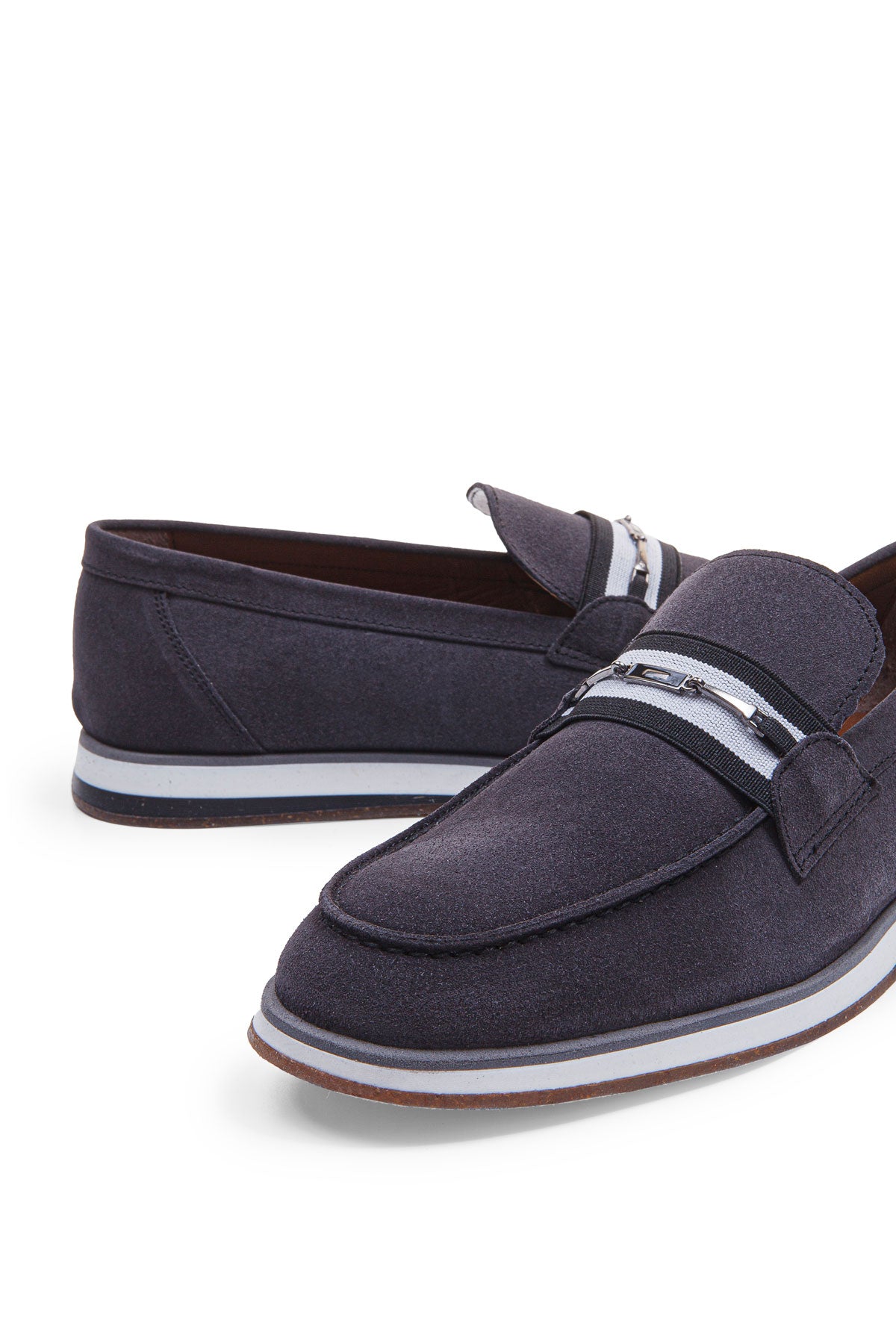 VENTURE GRİ SÜET ERKEK LOAFER AYAKKABI