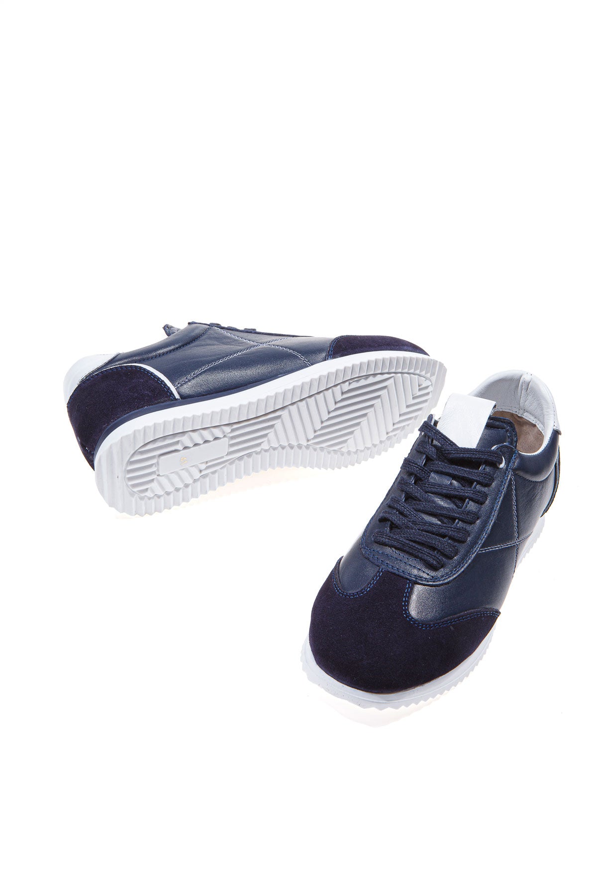 CLASS LACİVERT HAKİKİ DERİ ERKEK SNEAKER AYAKKABI