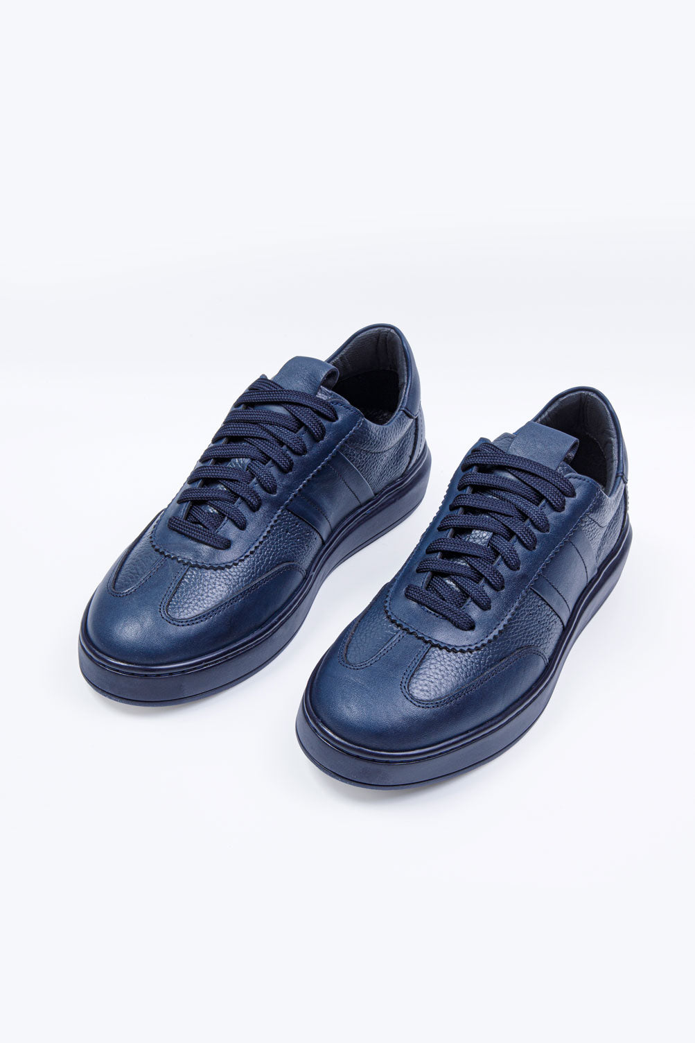 VELOCE LACİVERT İÇ VE DIŞ %100 HAKİKİ DERİ ERKEK SNEAKER AYAKKABI