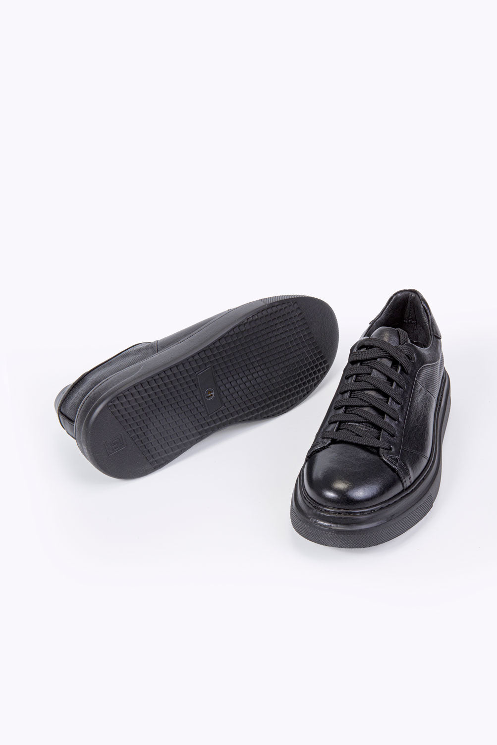 VOLT SİYAH % 100 HAKİKİ DERİ ERKEK SNEAKER AYAKKABI