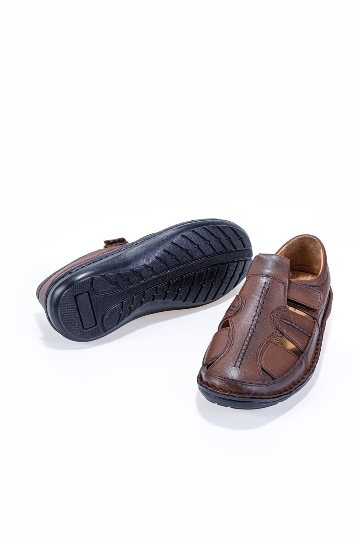 Alfio Ortopedik % 100 Hakiki Deri Erkek Sandalet