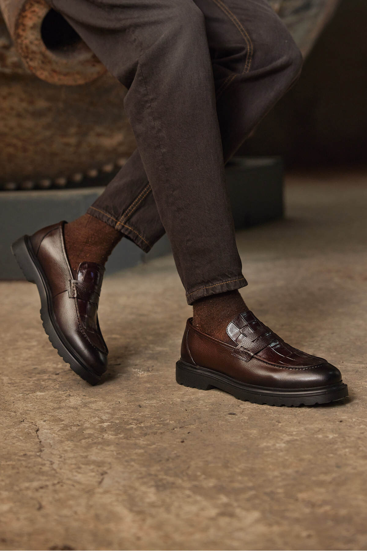 Angelo %100 Hakiki Deri Erkek Klasik Günlük Ayakkabı