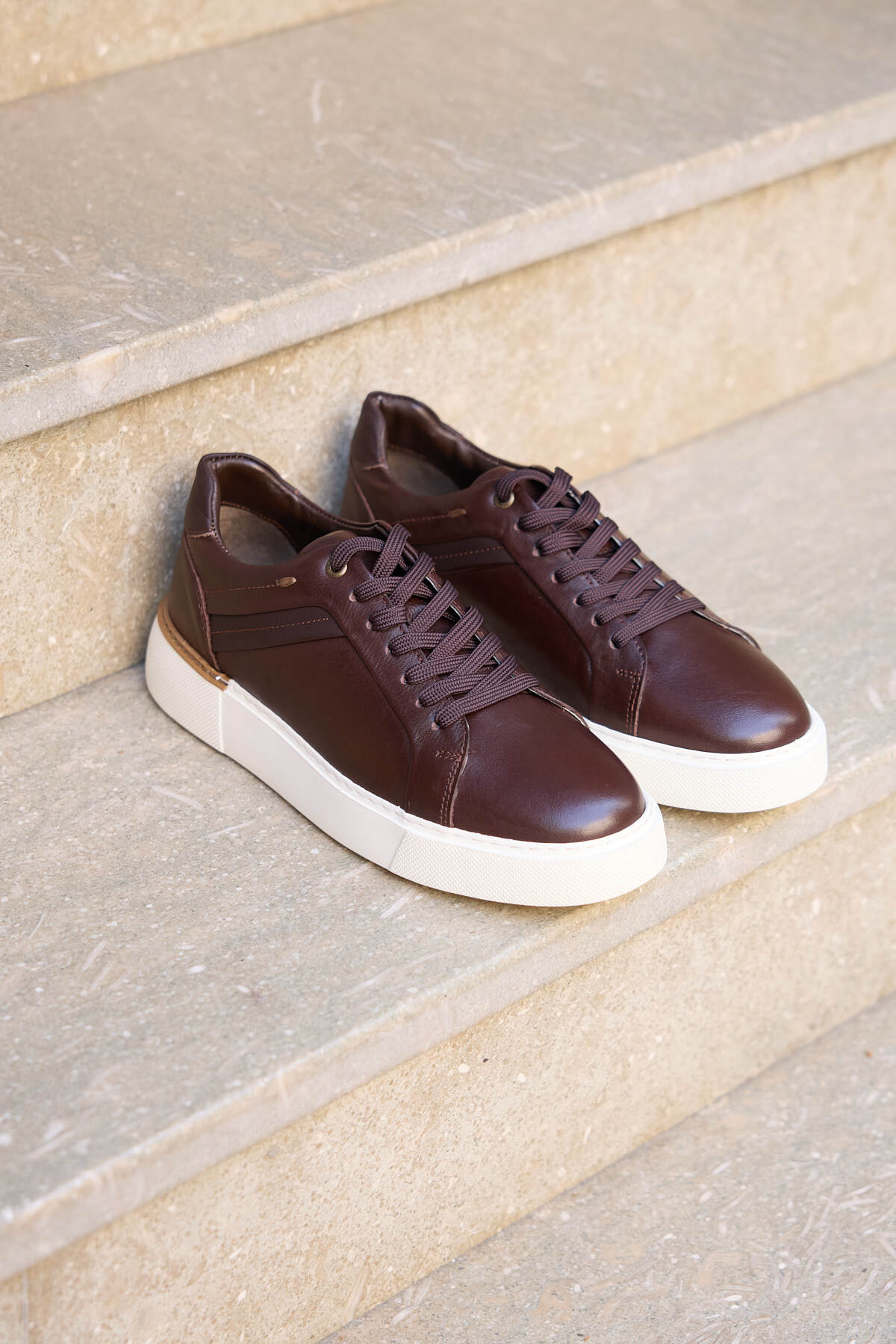 Leno % 100 Hakiki Deri Erkek Spor Günlük Ayakkabı