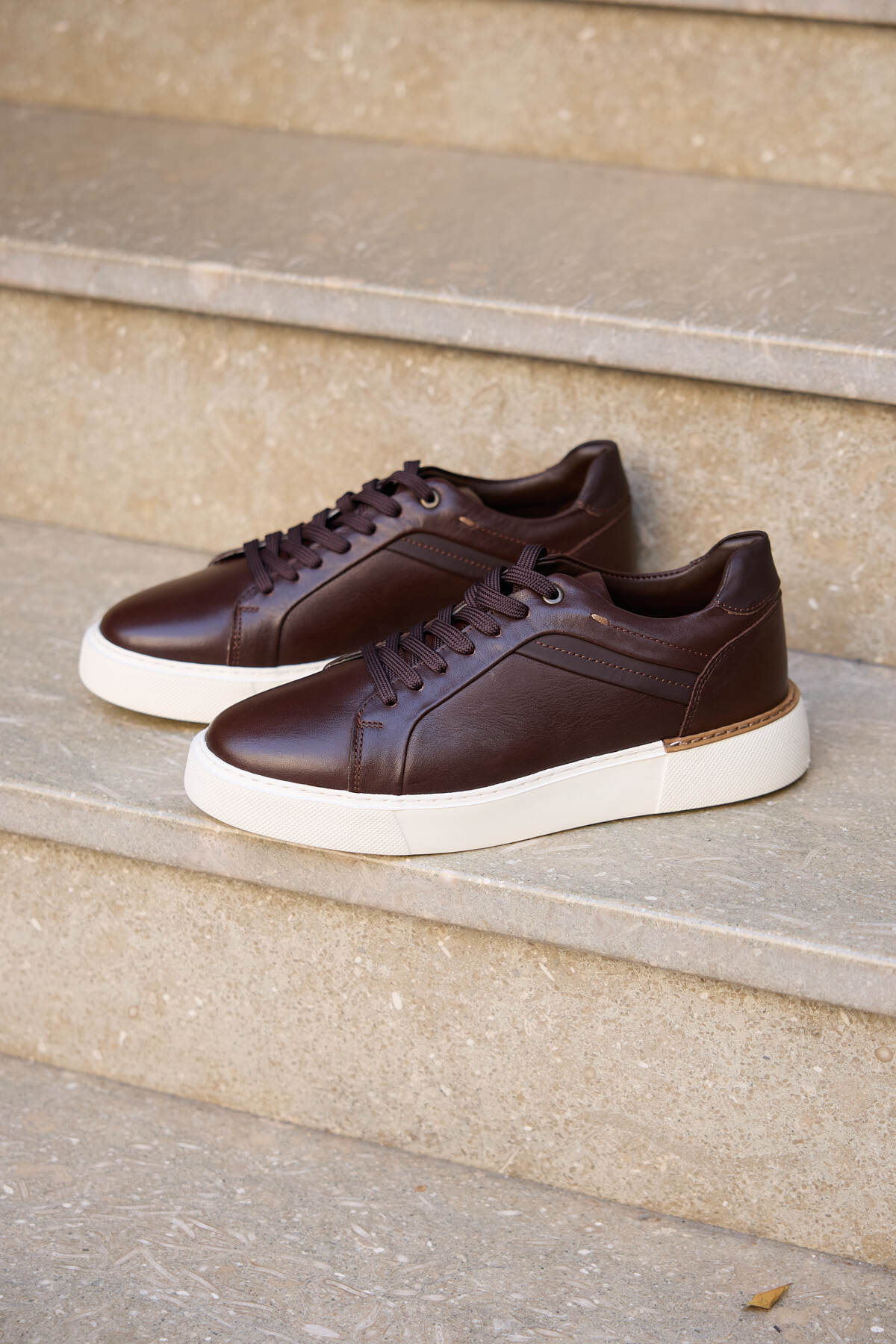 Leno % 100 Hakiki Deri Erkek Spor Günlük Ayakkabı