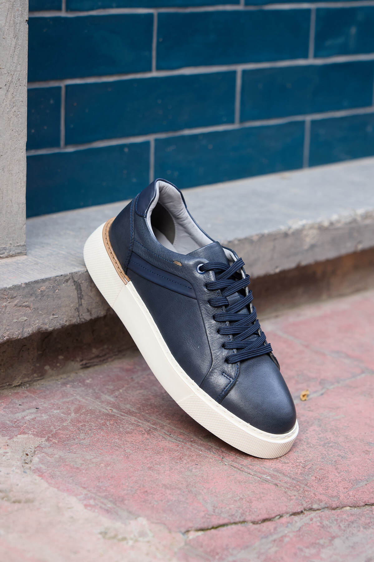 Leno % 100 Hakiki Deri Erkek Spor Günlük Ayakkabı