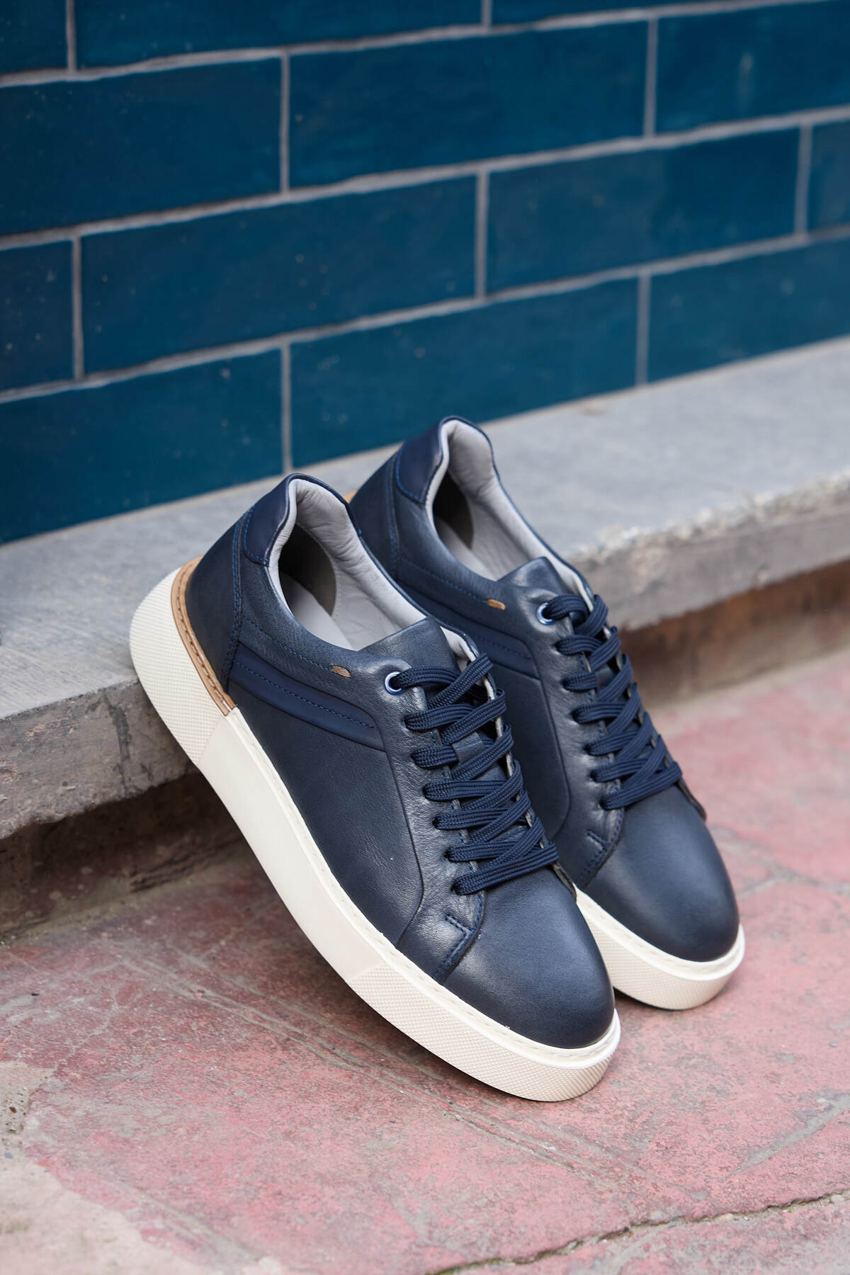 Leno % 100 Hakiki Deri Erkek Spor Günlük Ayakkabı